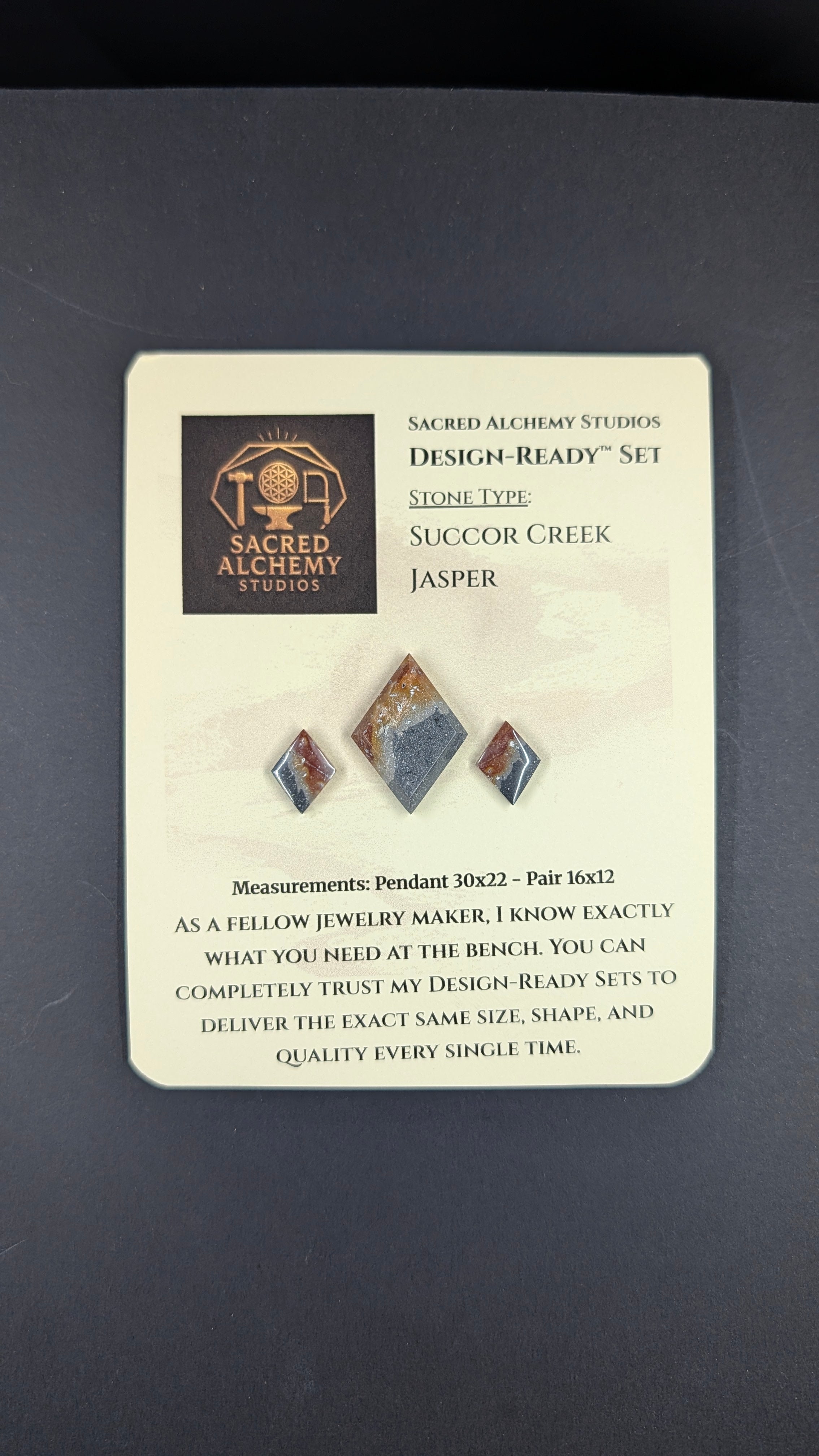 Rhombus Shape - Succor Creek Jasper - Design-Ready™ Set