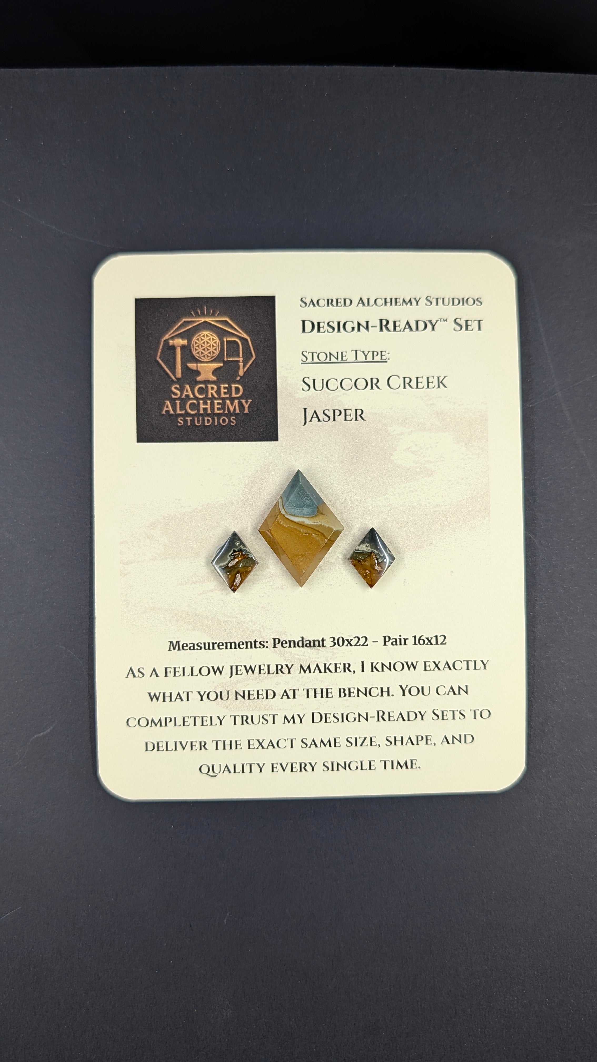 Rhombus Shape - Succor Creek Jasper - Design-Ready™ Set