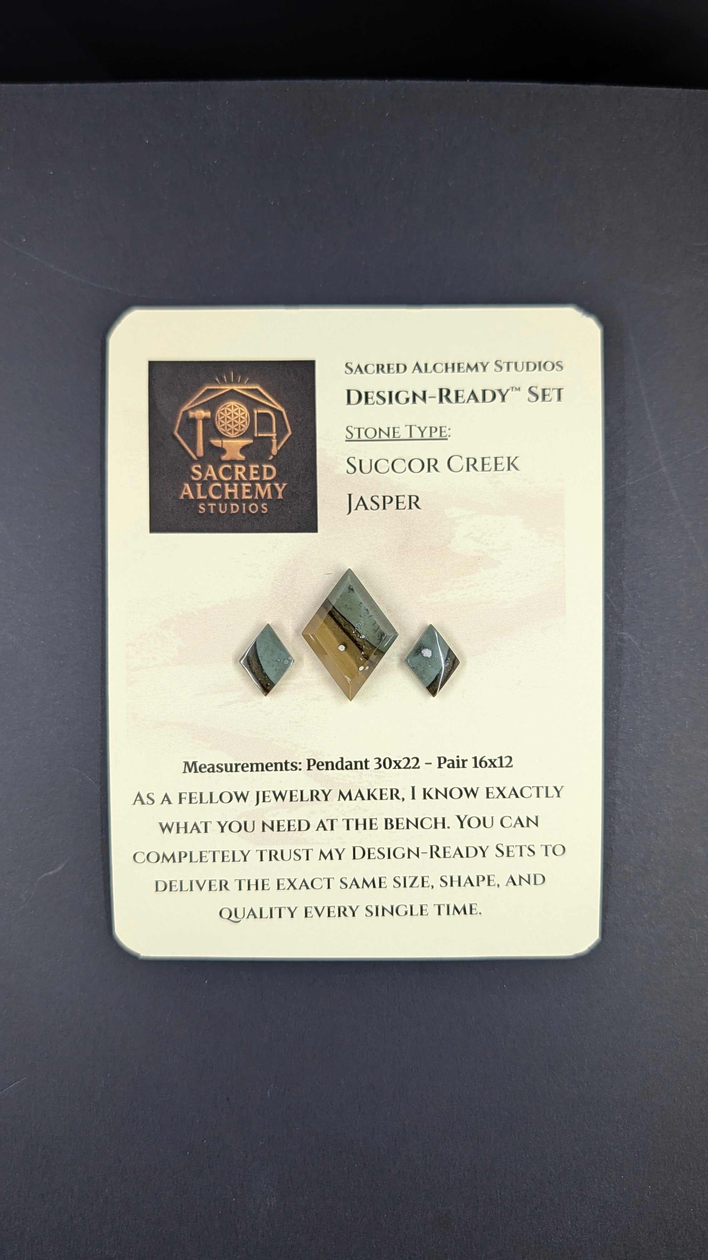 Rhombus Shape - Succor Creek Jasper - Design-Ready™ Set