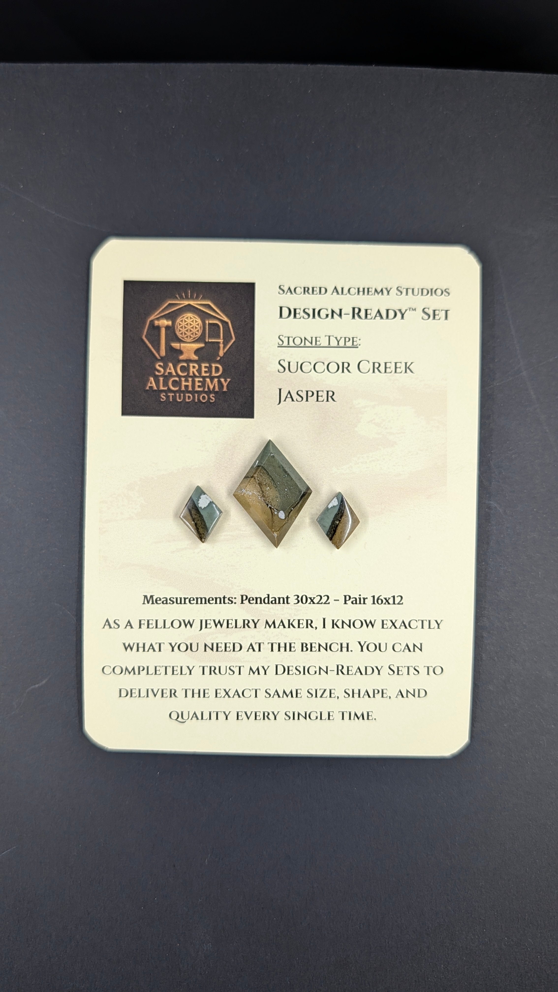 Rhombus Shape - Succor Creek Jasper - Design-Ready™ Set
