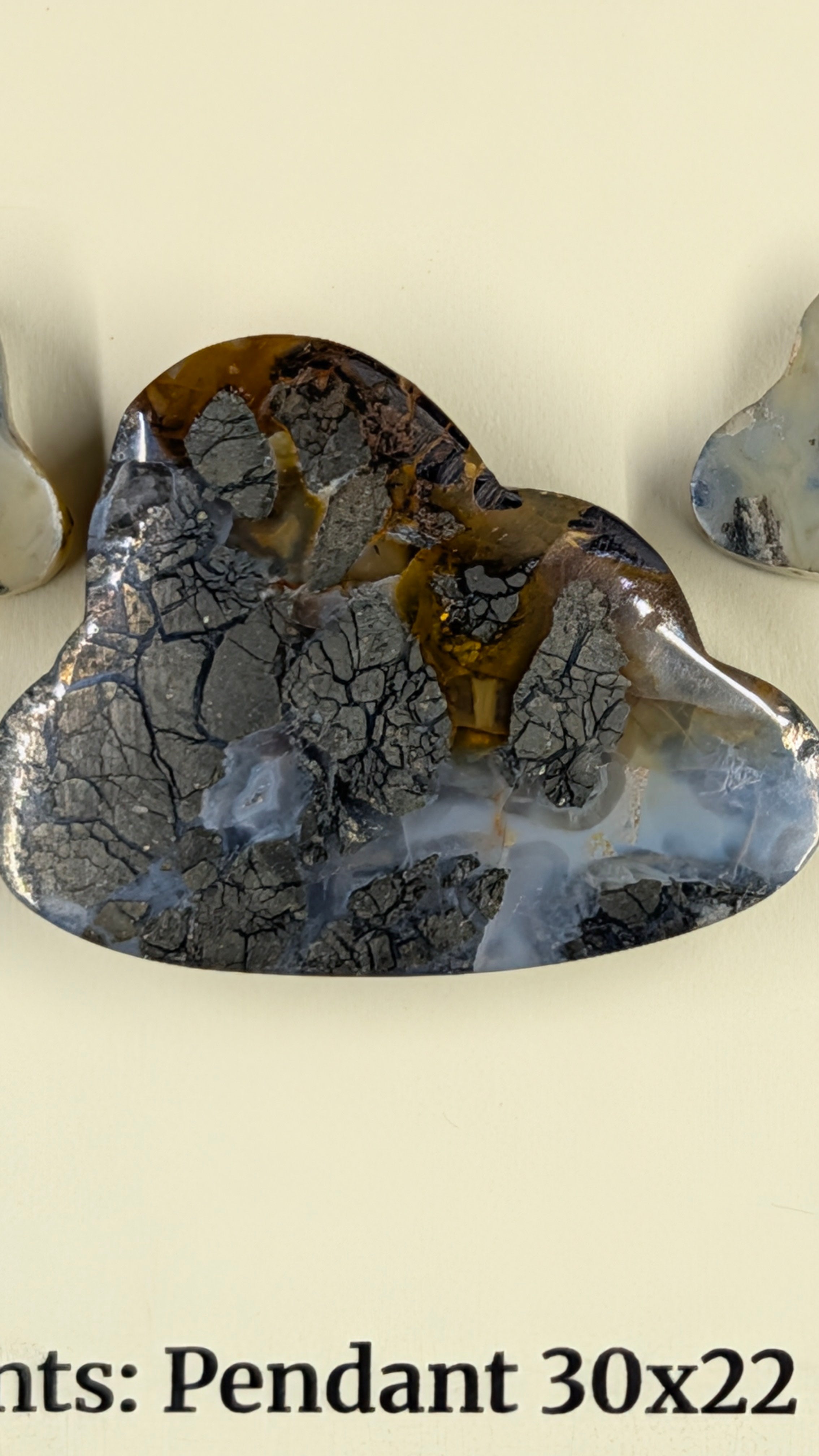 Cloud Shape - Marcasite in Agate - Sacred Alchemy Select - Design-Ready™ Set