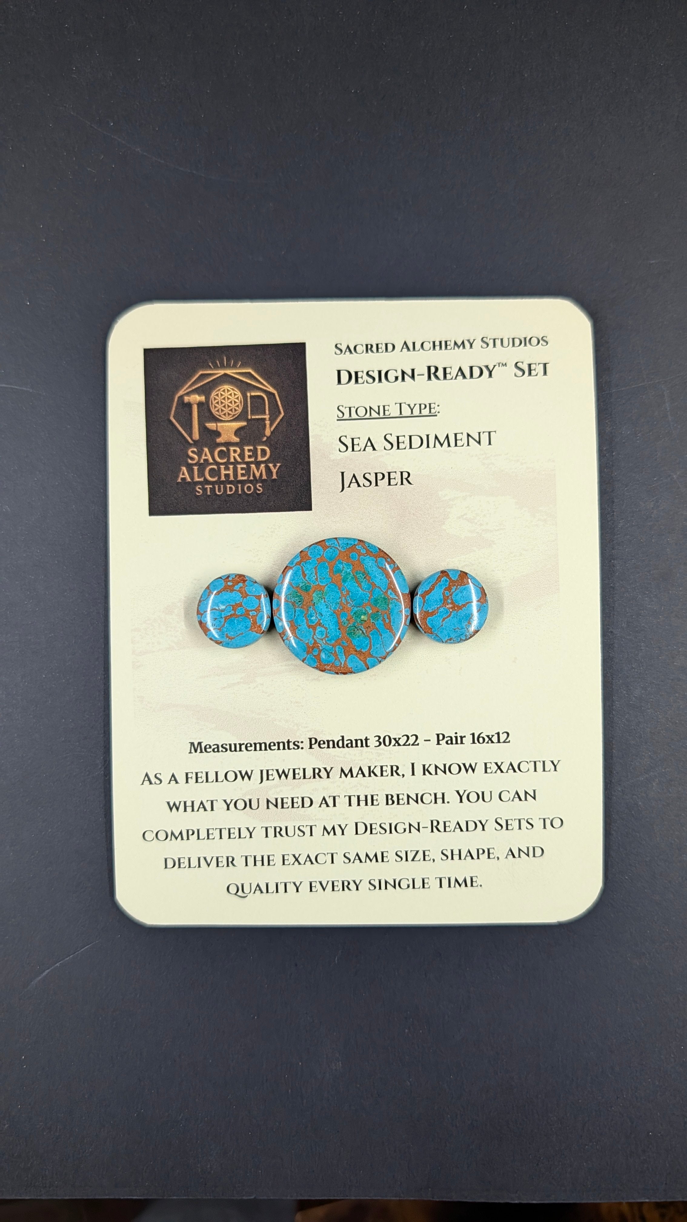Circle Shape - Sea Sediment Jasper - Design-Ready™