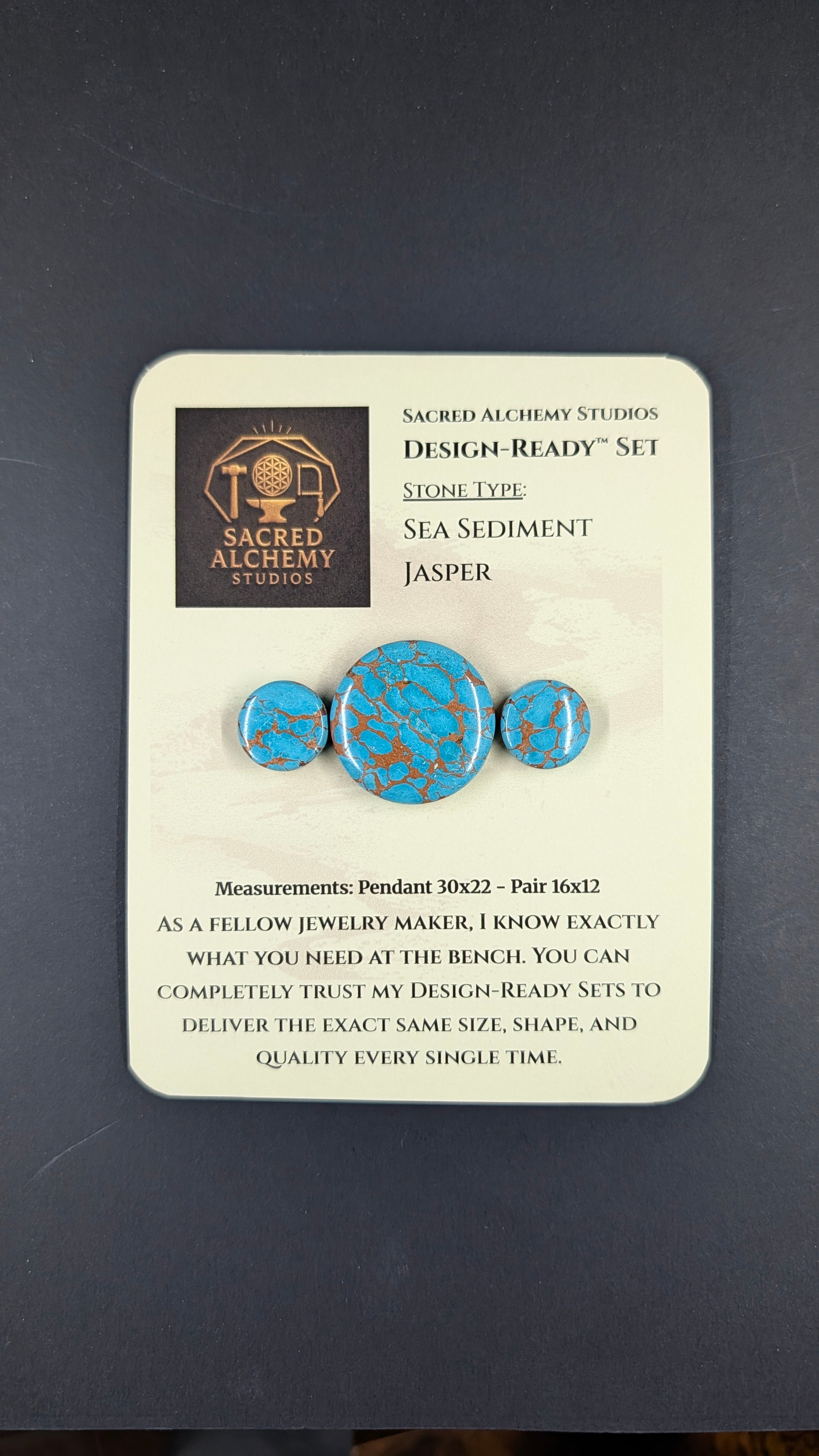 Circle Shape - Sea Sediment Jasper - Design-Ready™