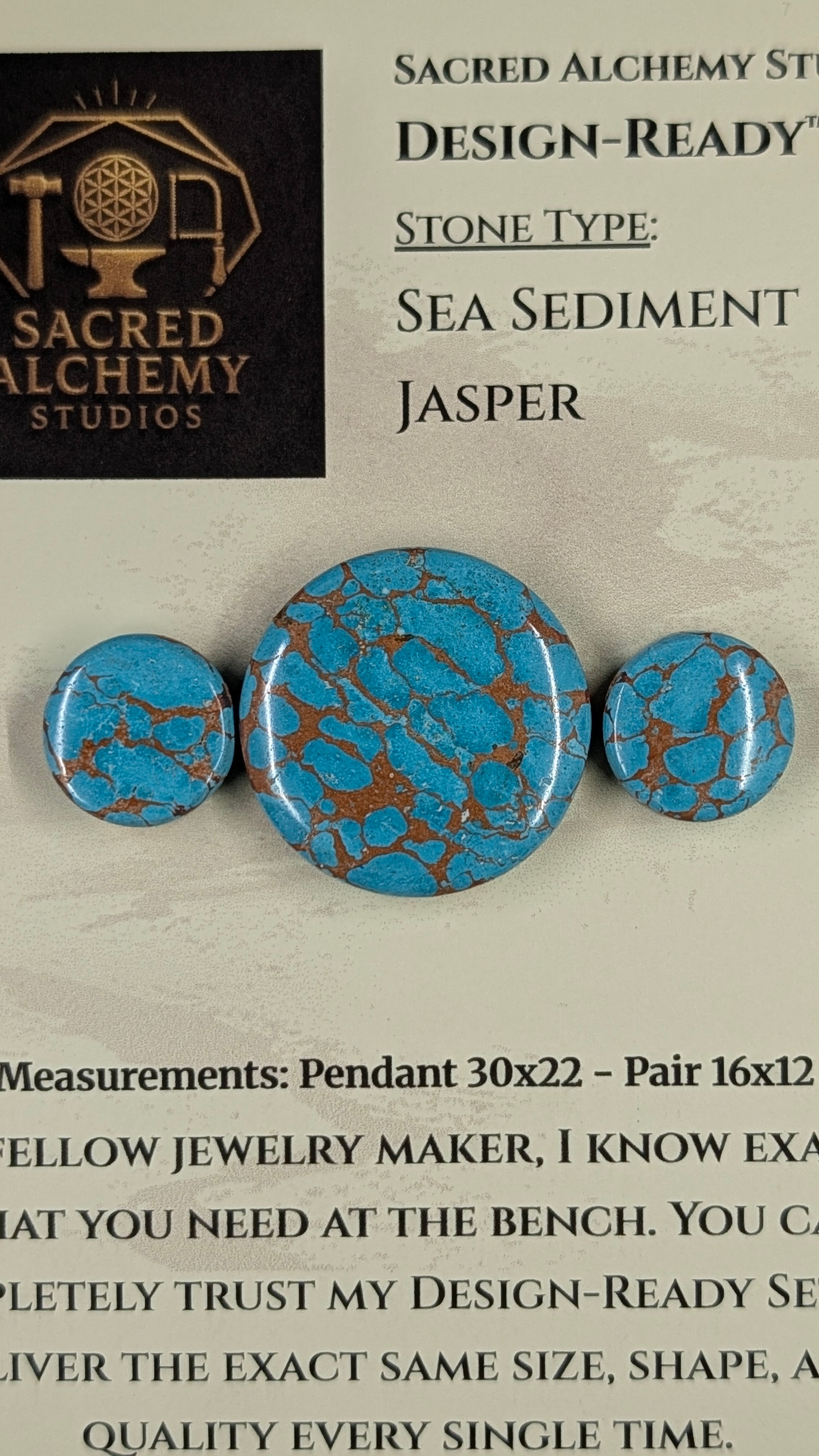 Circle Shape - Sea Sediment Jasper - Design-Ready™