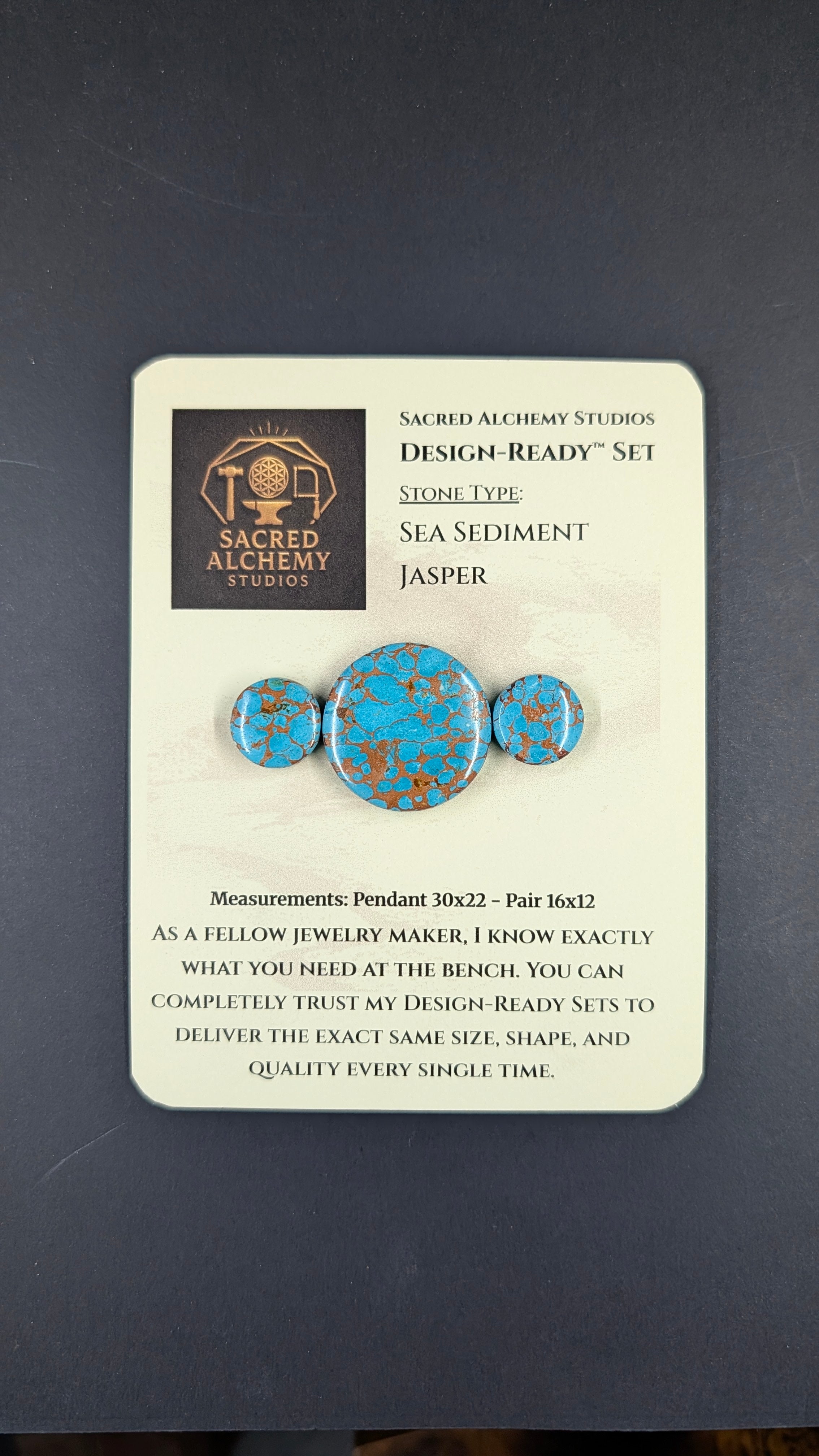 Circle Shape - Sea Sediment Jasper - Design-Ready™
