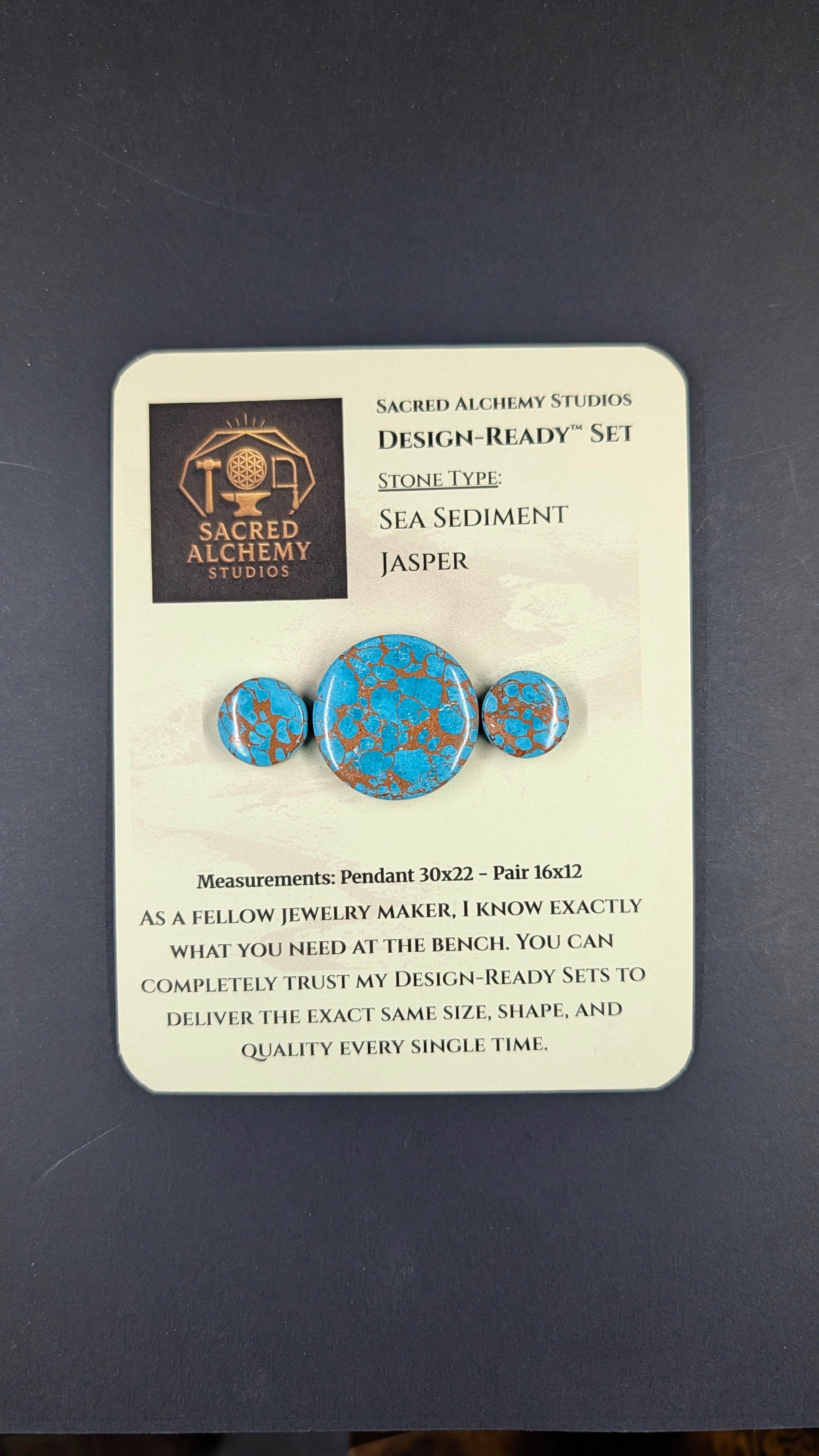 Circle Shape - Sea Sediment Jasper - Design-Ready™