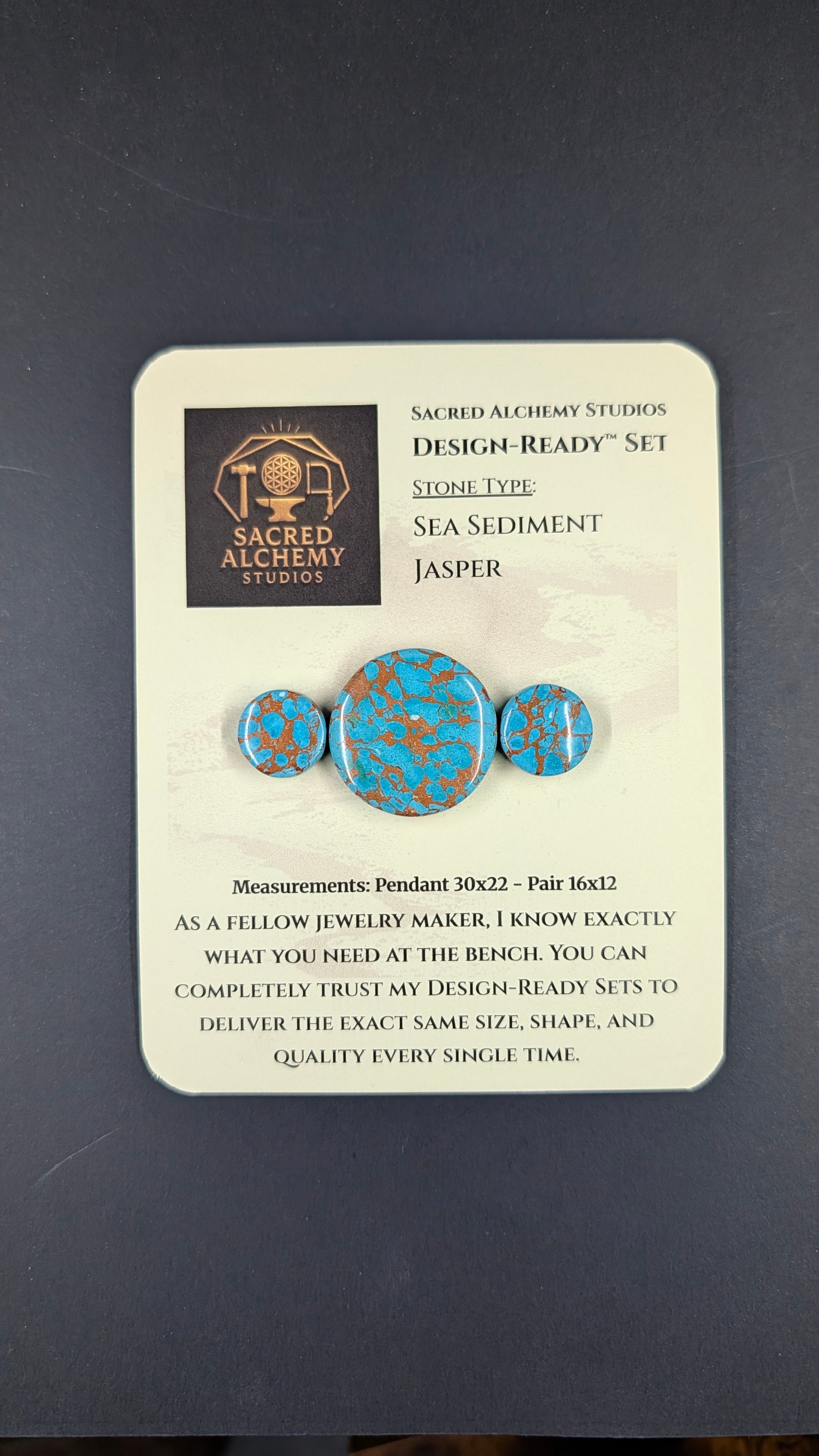 Circle Shape - Sea Sediment Jasper - Design-Ready™