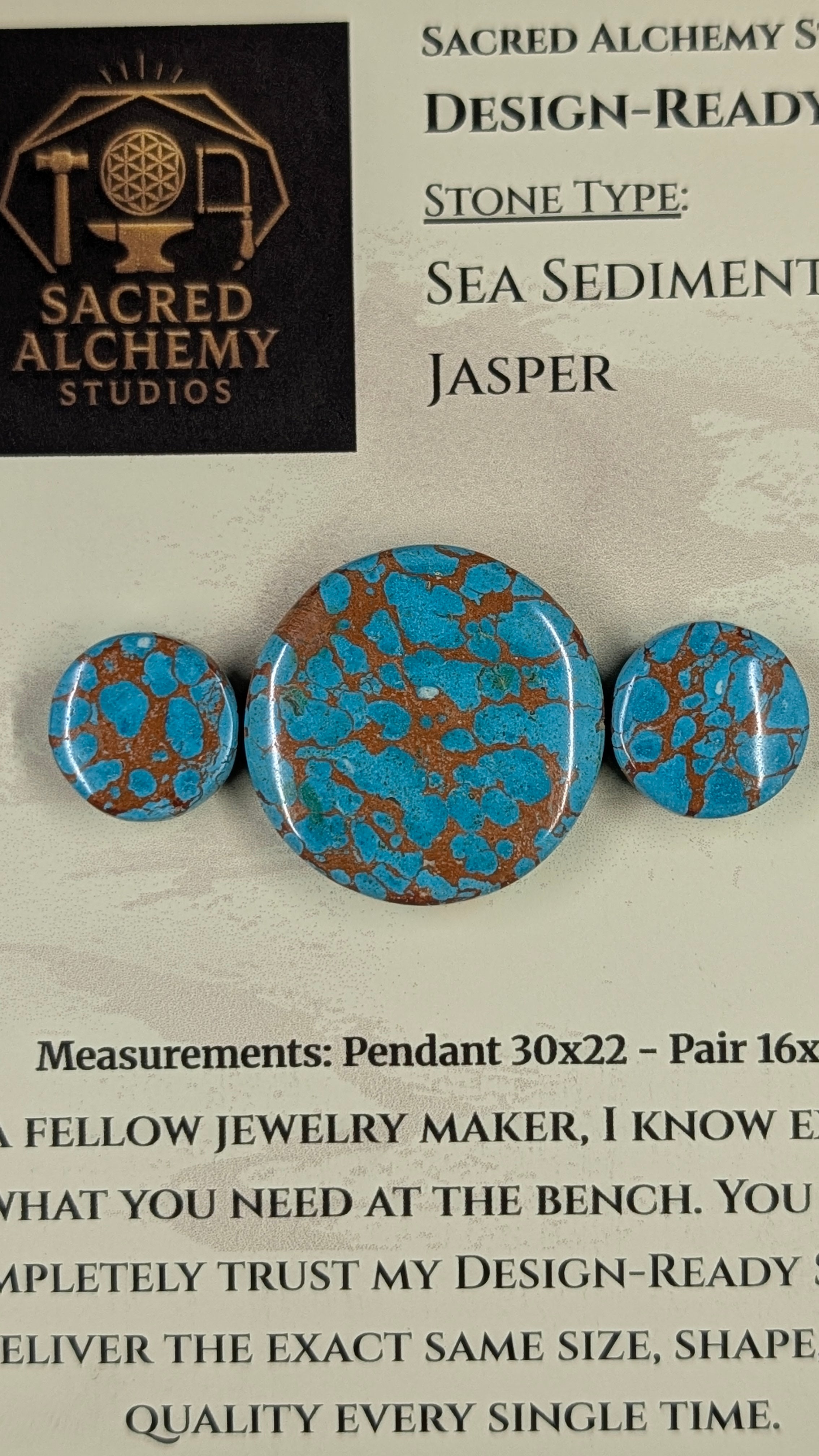 Circle Shape - Sea Sediment Jasper - Design-Ready™