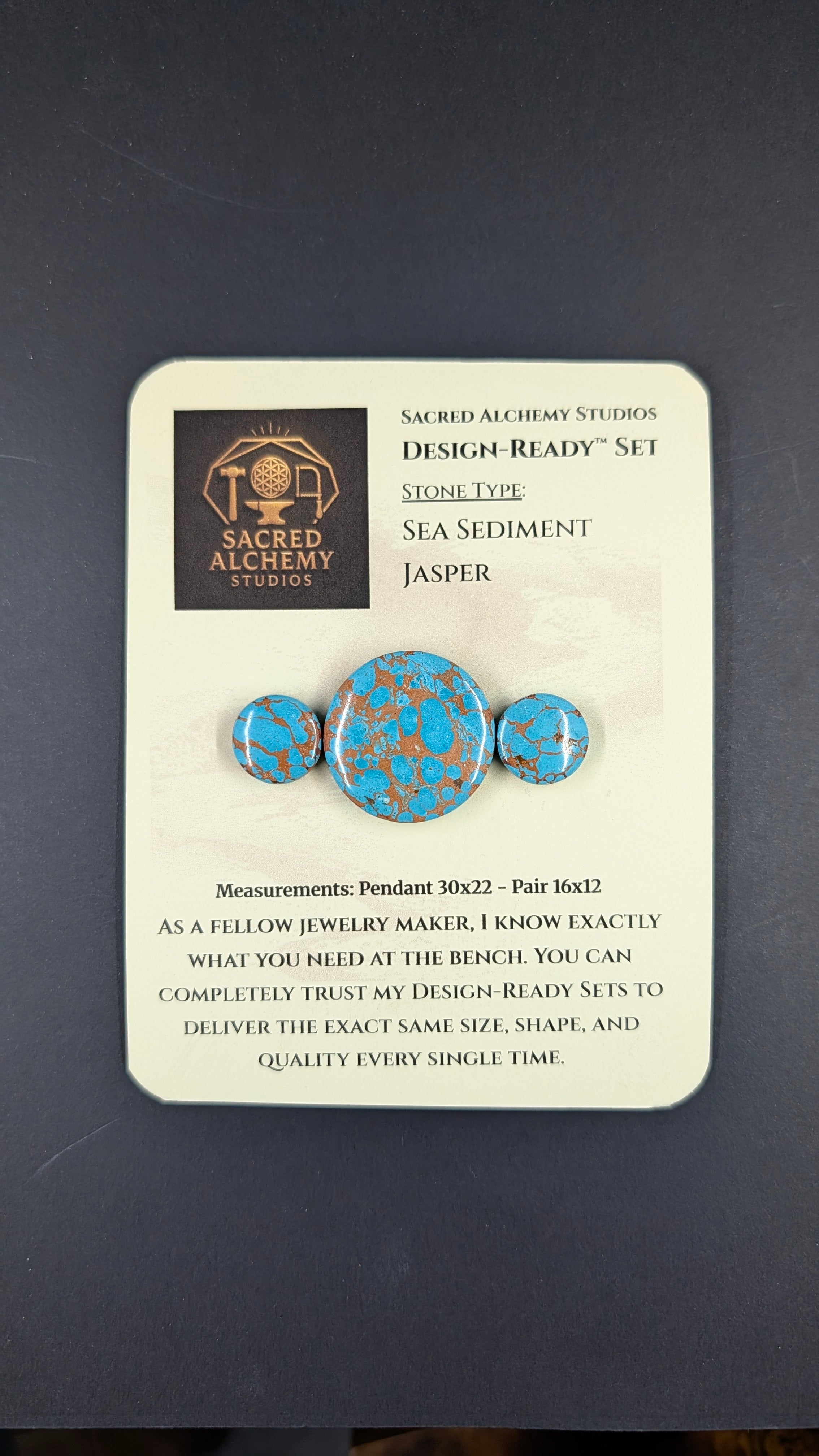 Circle Shape - Sea Sediment Jasper - Design-Ready™