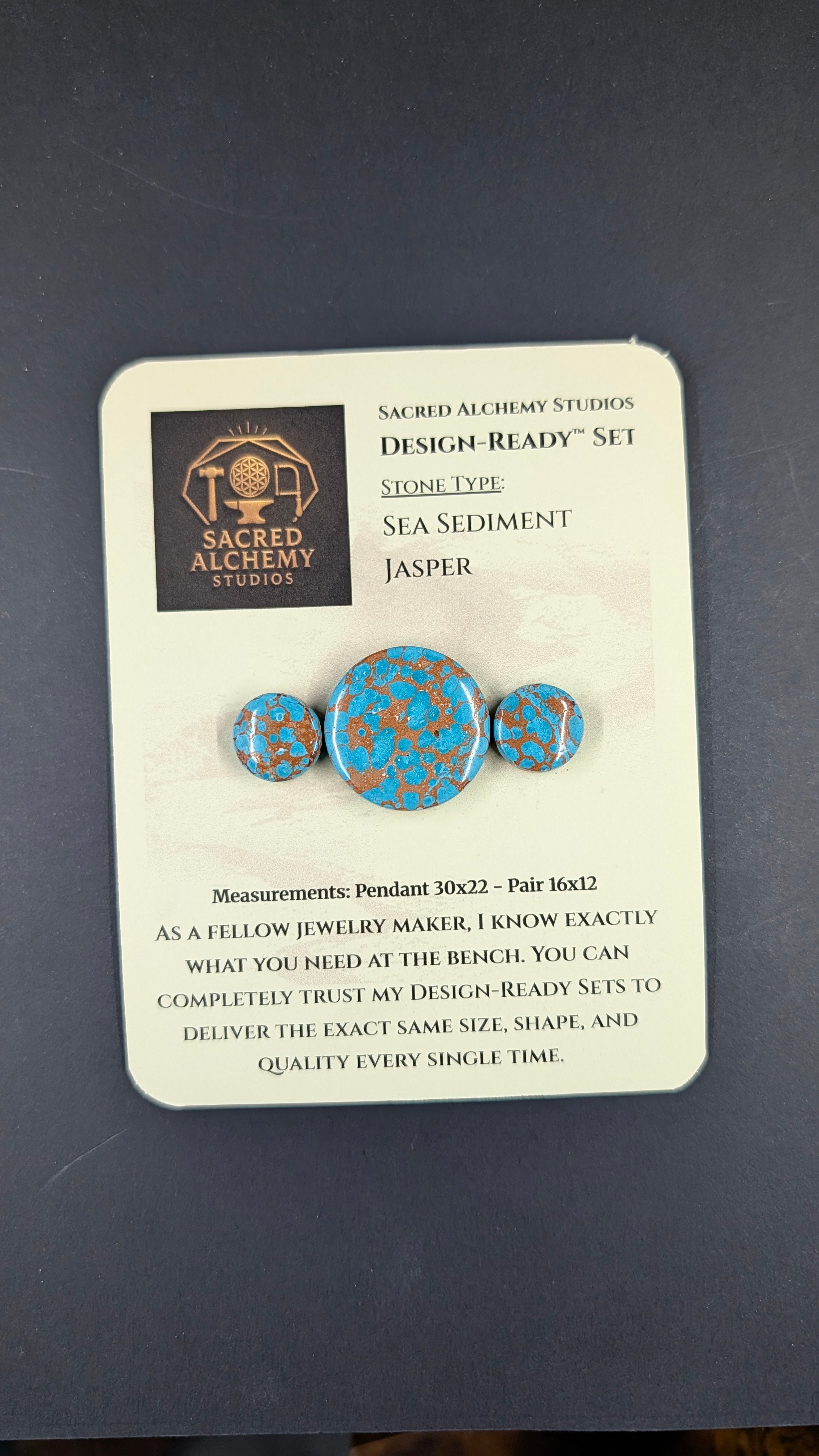 Circle Shape - Sea Sediment Jasper - Design-Ready™