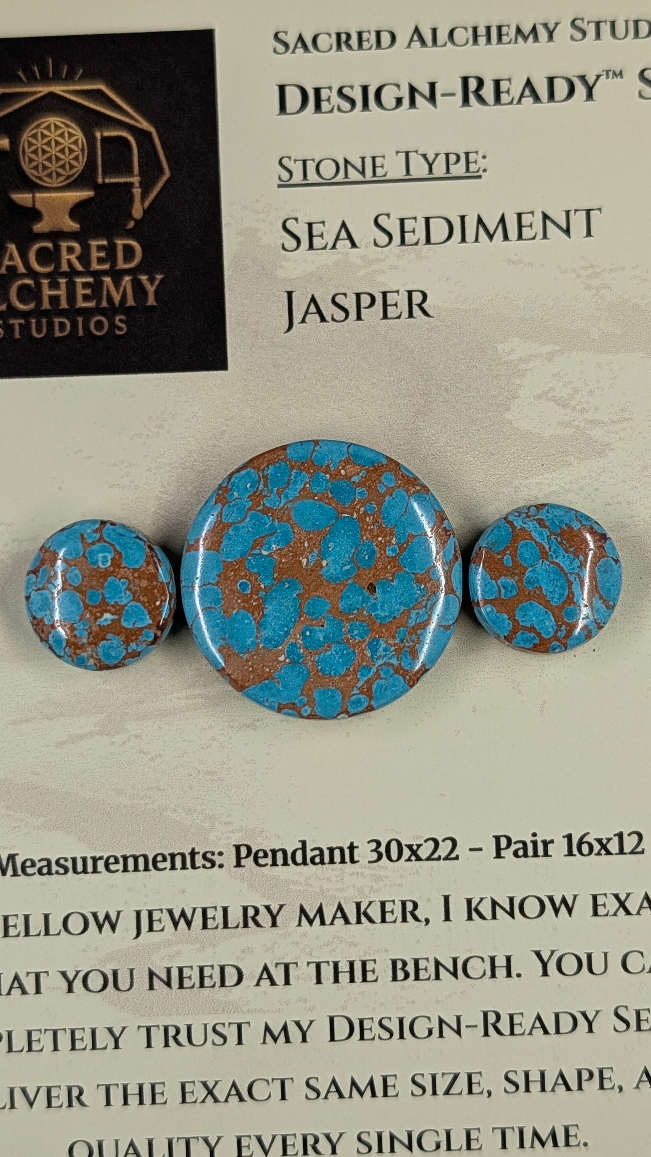 Circle Shape - Sea Sediment Jasper - Design-Ready™