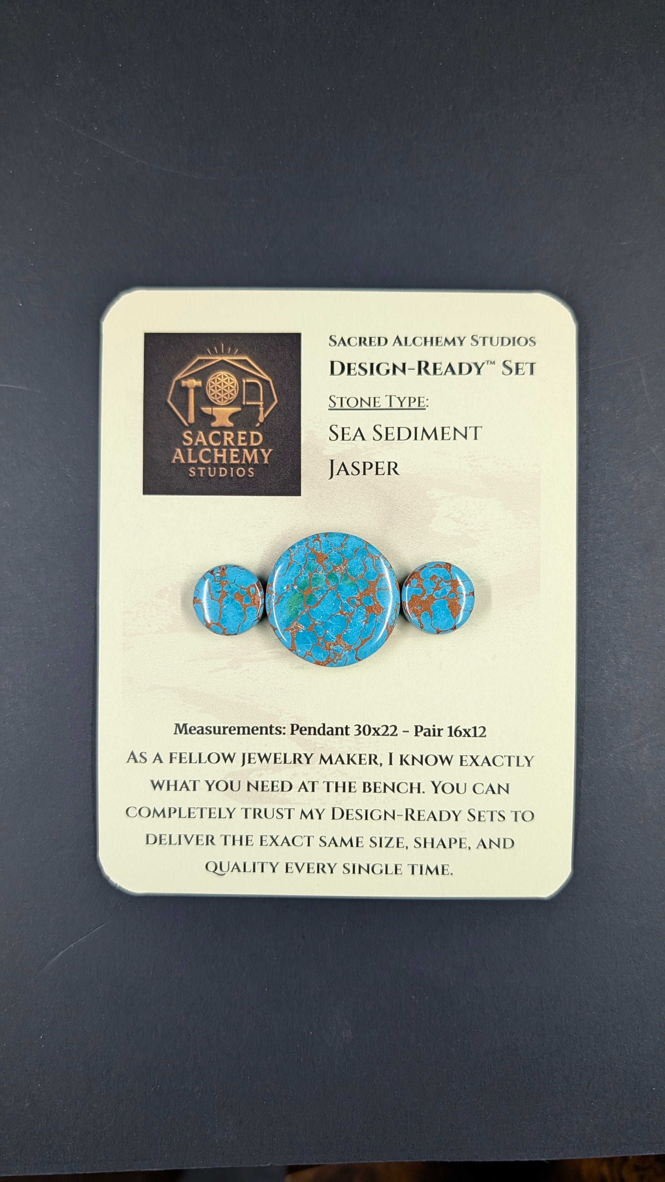 Circle Shape - Sea Sediment Jasper - Design-Ready™