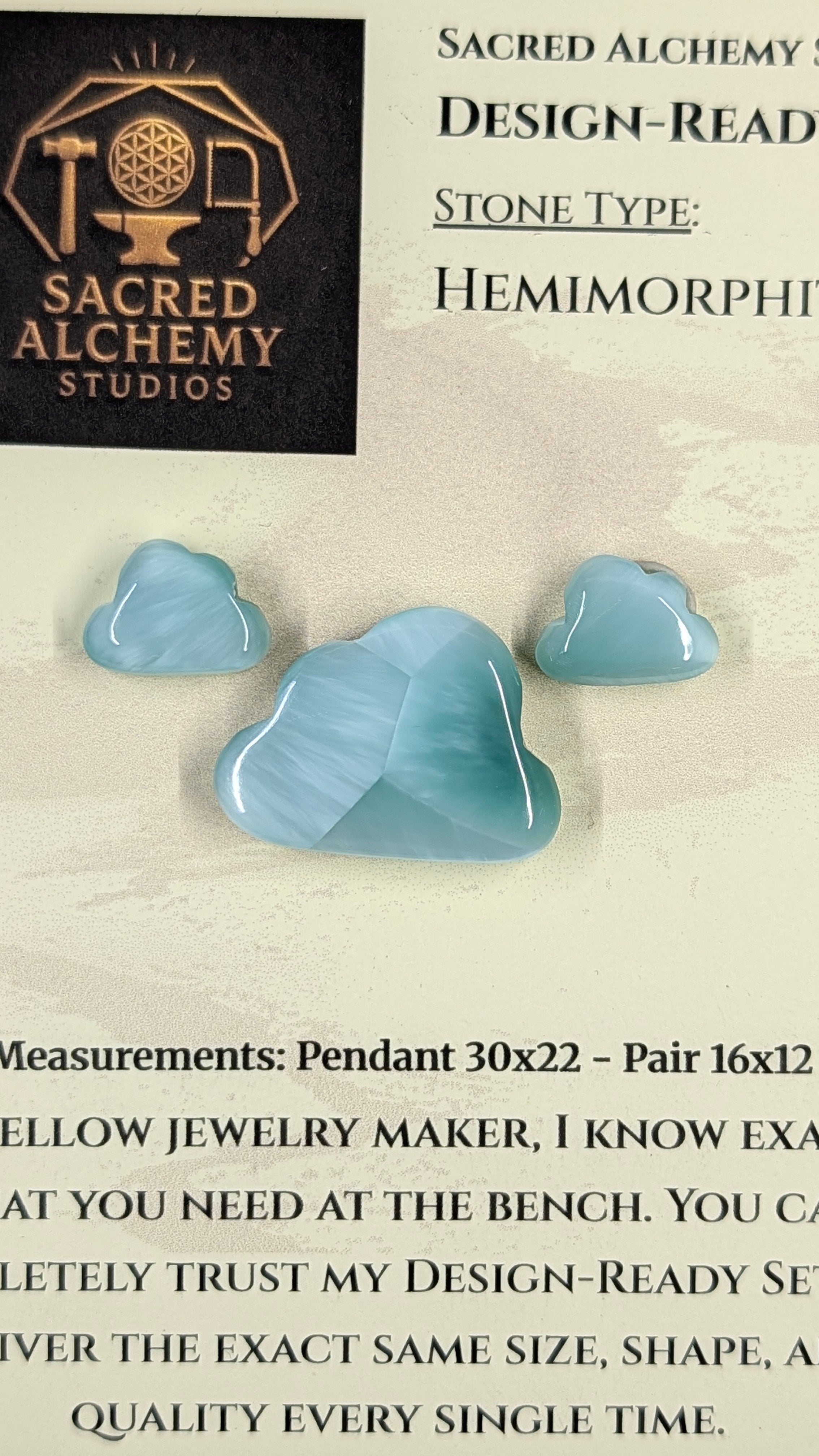 Cloud Shape - Hemimorphite - Design-Ready™ Set