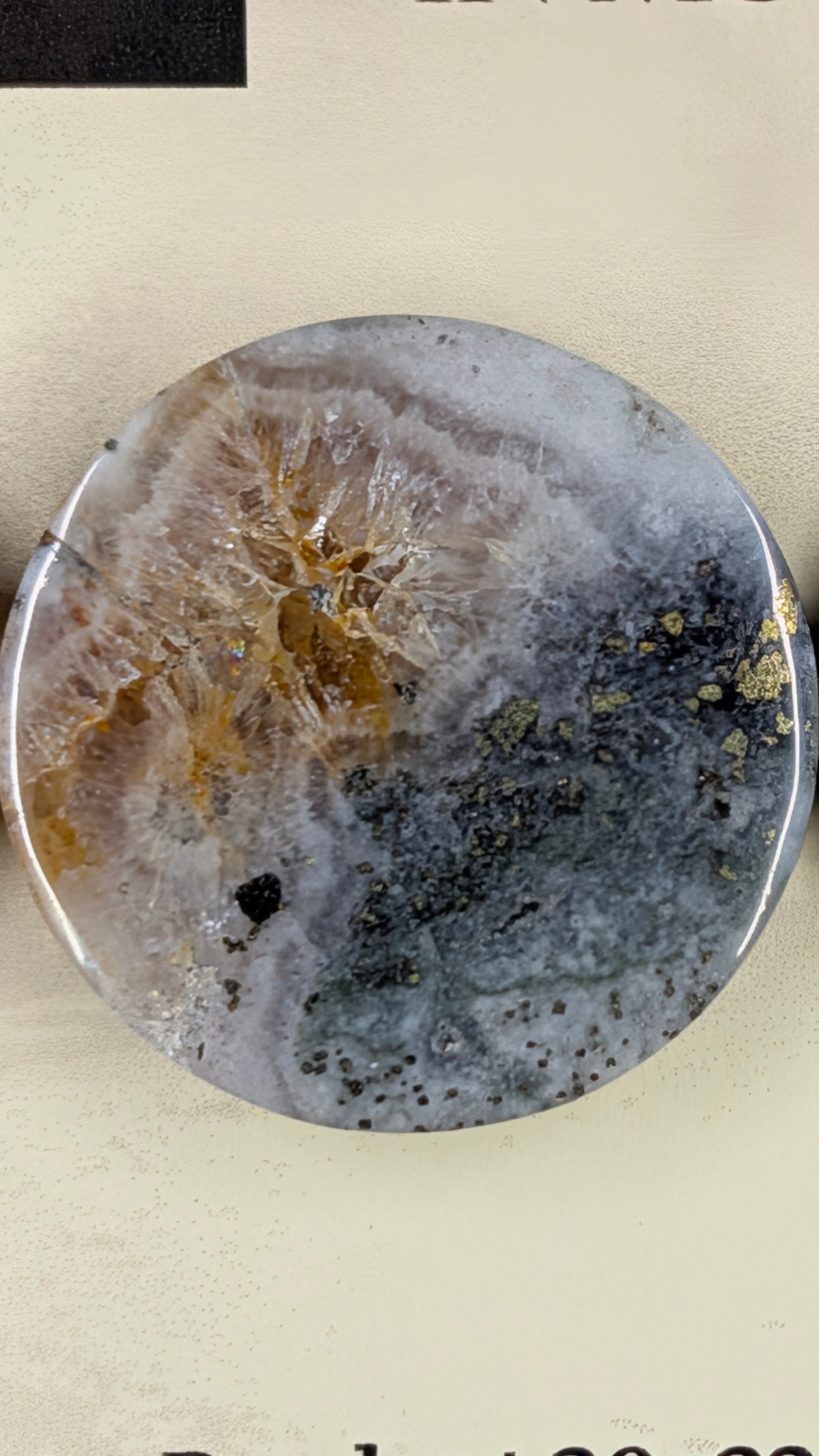 Circle Shape - Pyrite & Amethyst in Moss Agate - Design-Ready™ Set