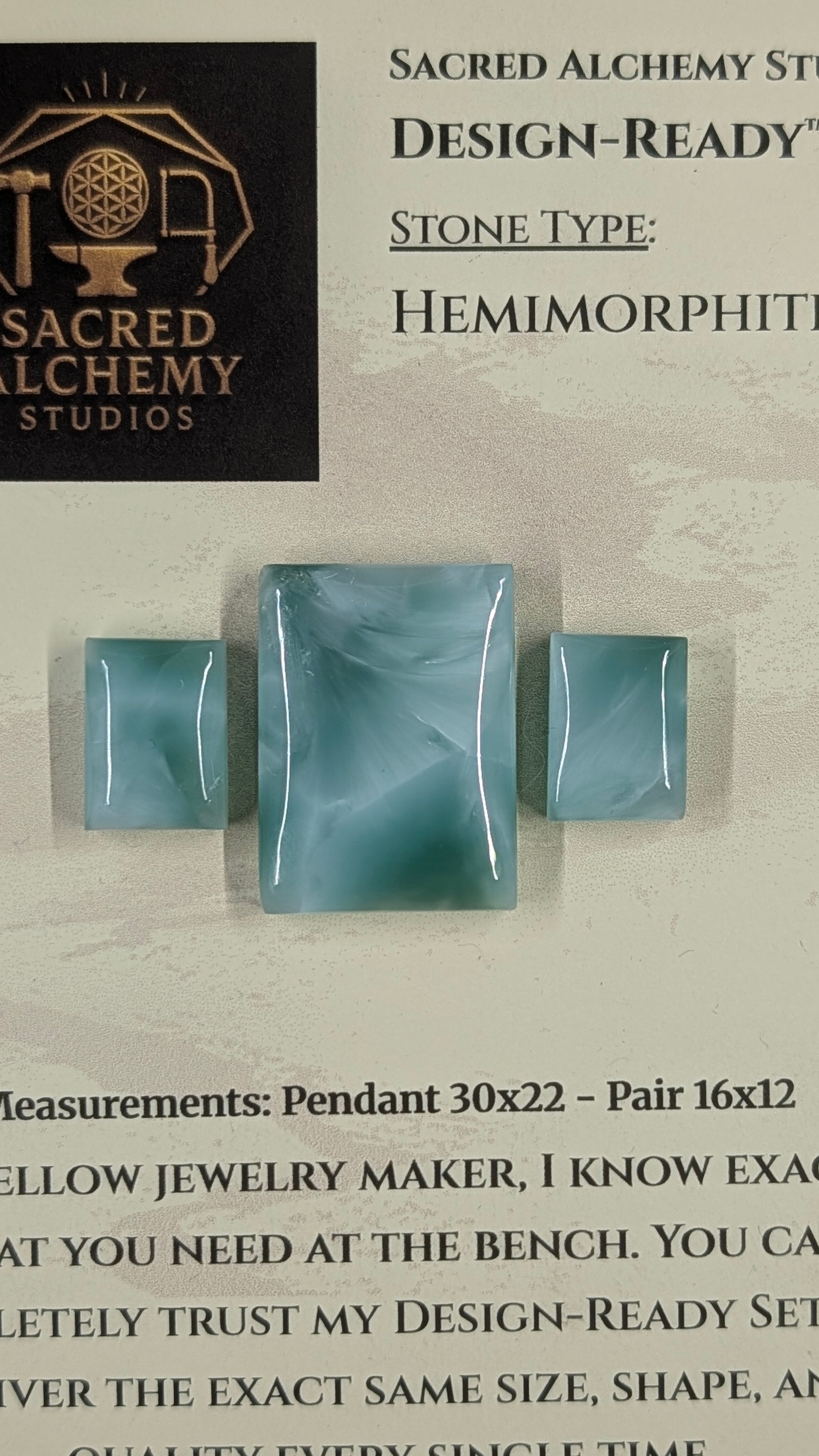 Rectangle Shape - Hemimorphite - Design-Ready™ Set