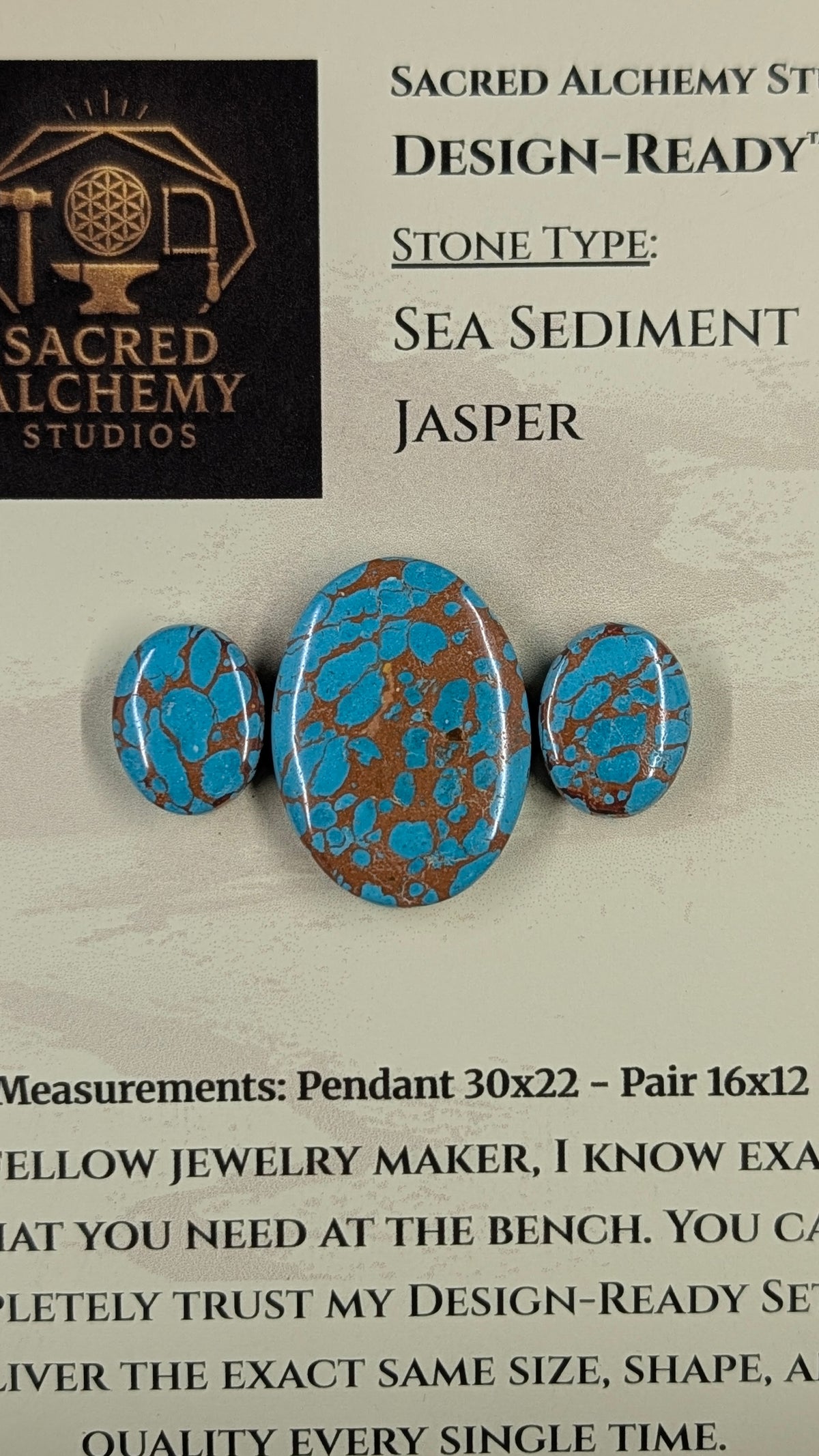 Oval Shape - Sea Sediment Jasper - Design-Ready™
