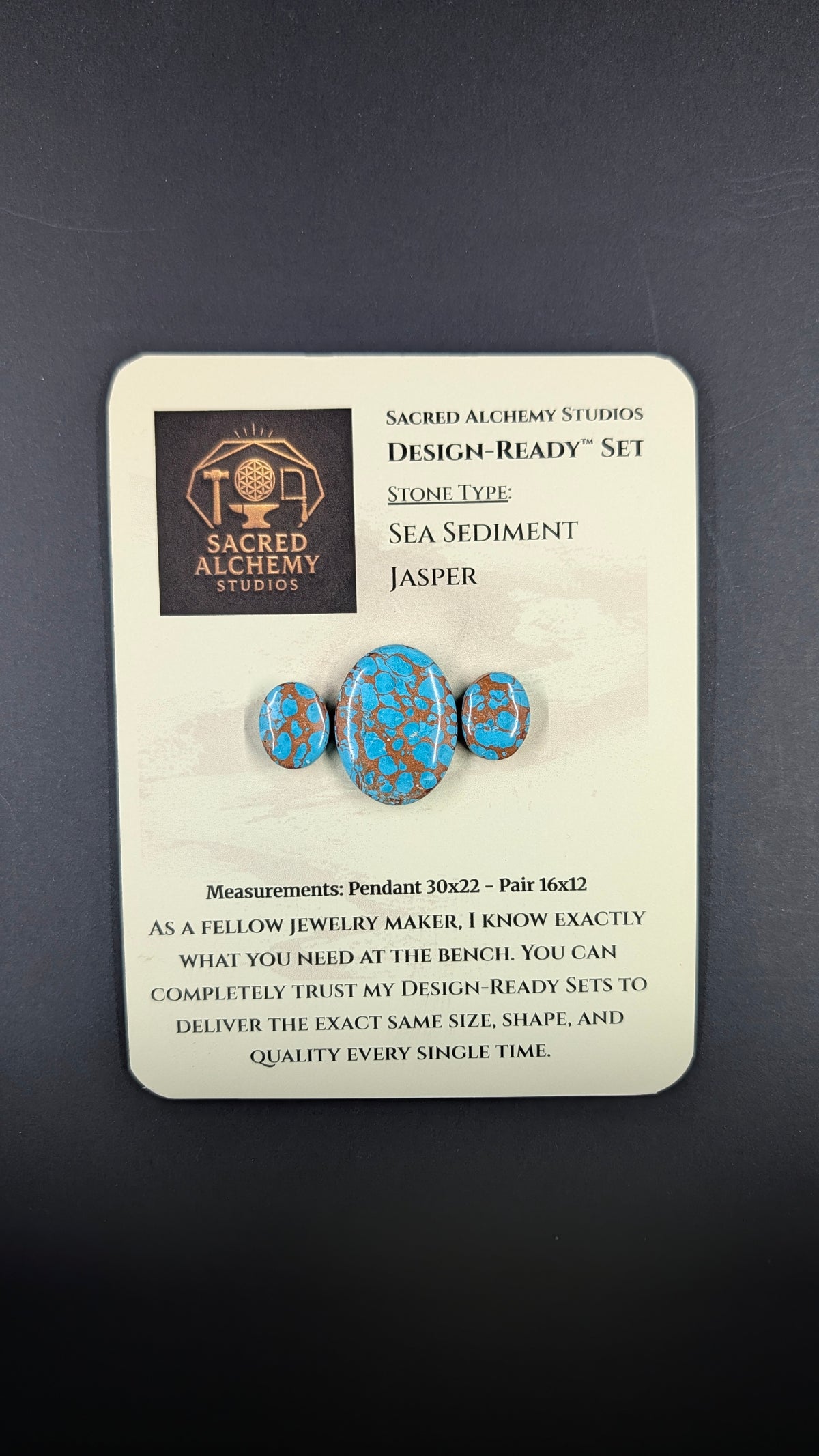 Oval Shape - Sea Sediment Jasper - Design-Ready™