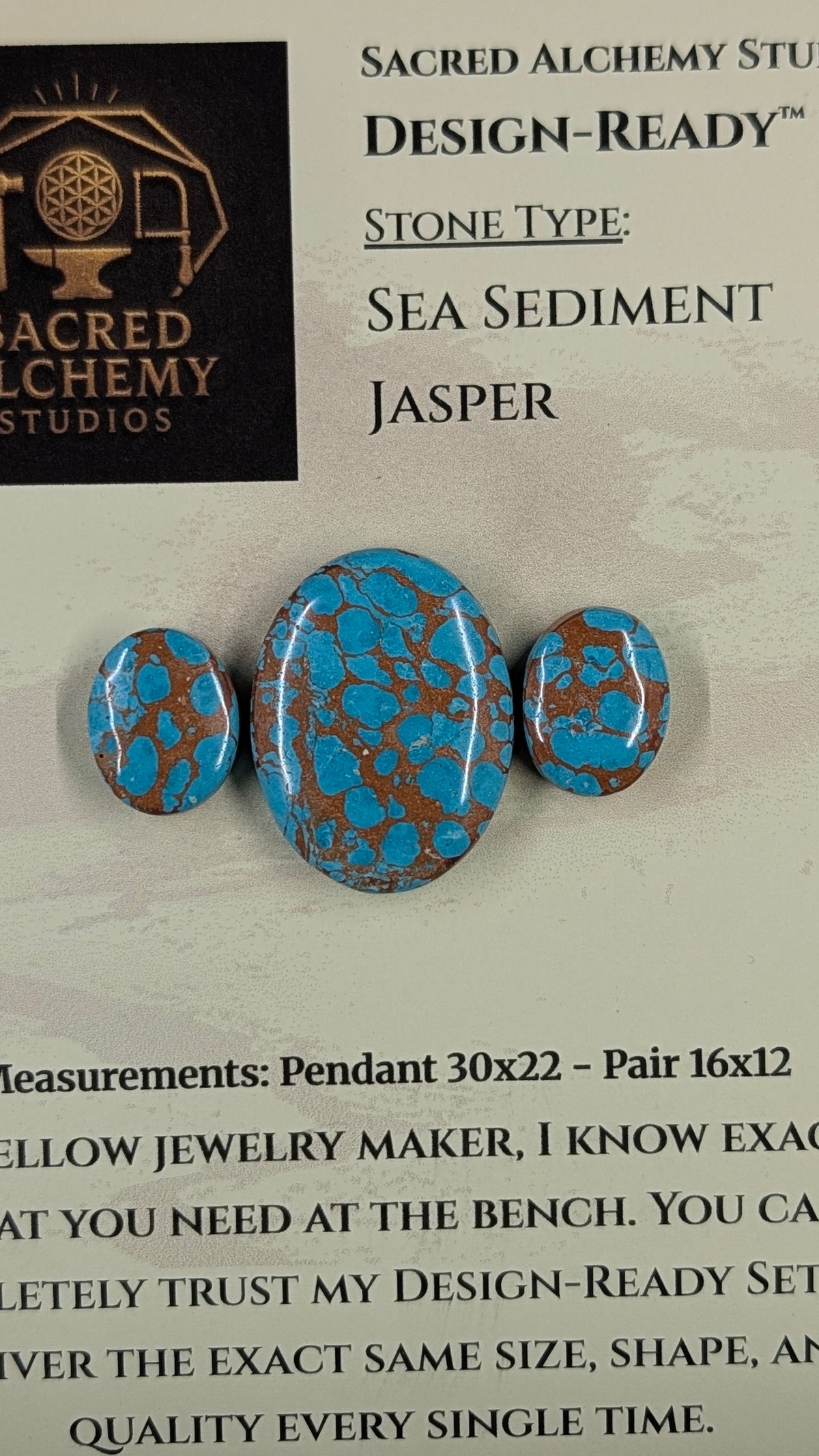 Oval Shape - Sea Sediment Jasper - Design-Ready™