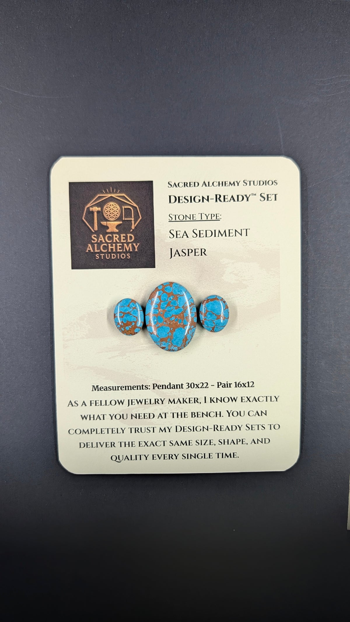 Oval Shape - Sea Sediment Jasper - Design-Ready™