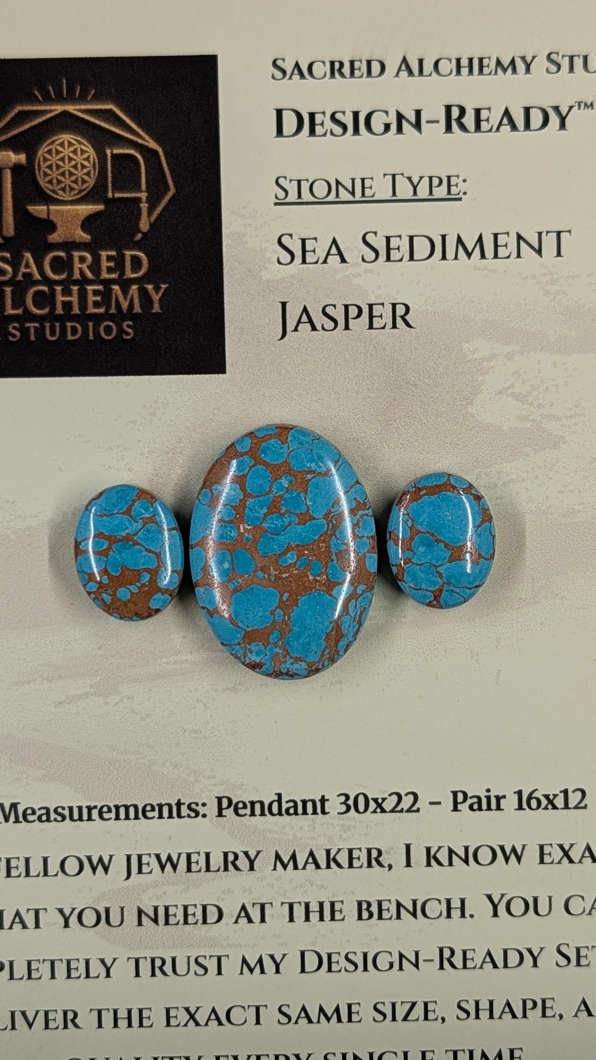 Oval Shape - Sea Sediment Jasper - Design-Ready™