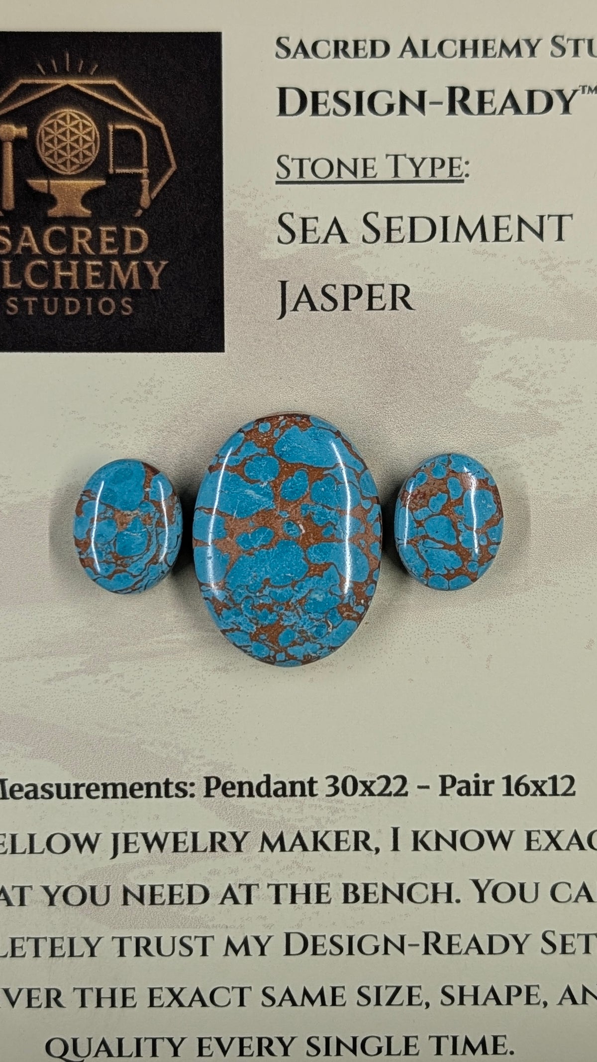 Oval Shape - Sea Sediment Jasper - Design-Ready™