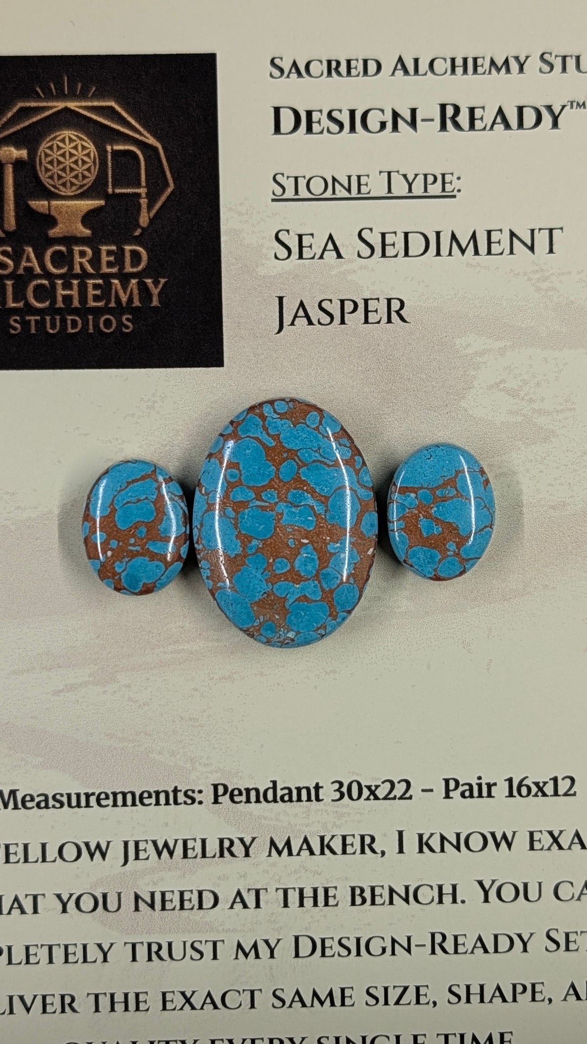 Oval Shape - Sea Sediment Jasper - Design-Ready™
