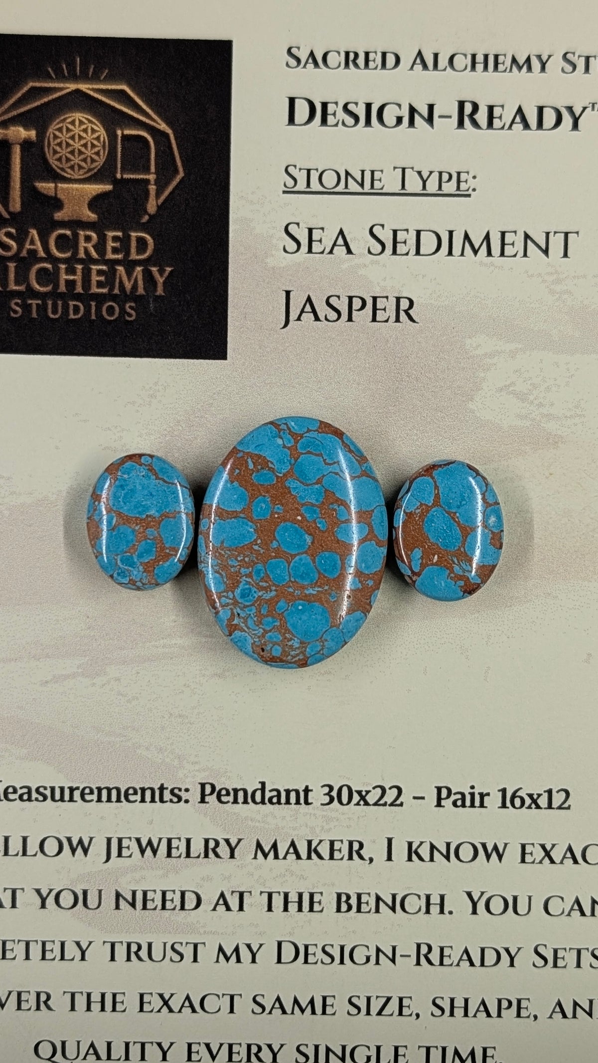 Oval Shape - Sea Sediment Jasper - Design-Ready™