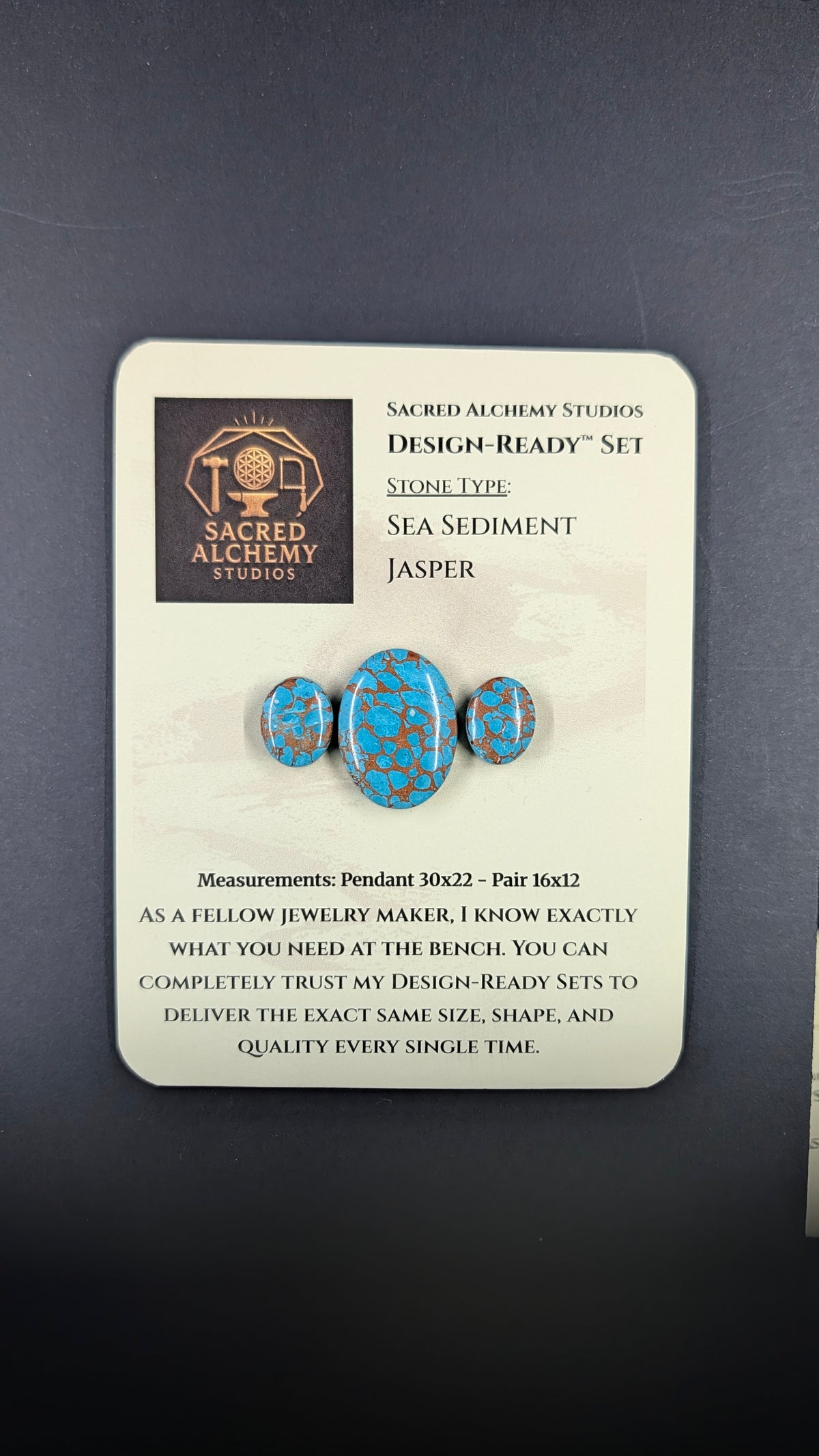 Oval Shape - Sea Sediment Jasper - Design-Ready™