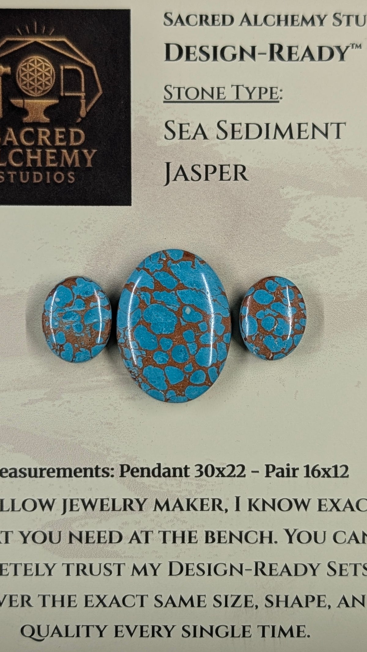Oval Shape - Sea Sediment Jasper - Design-Ready™