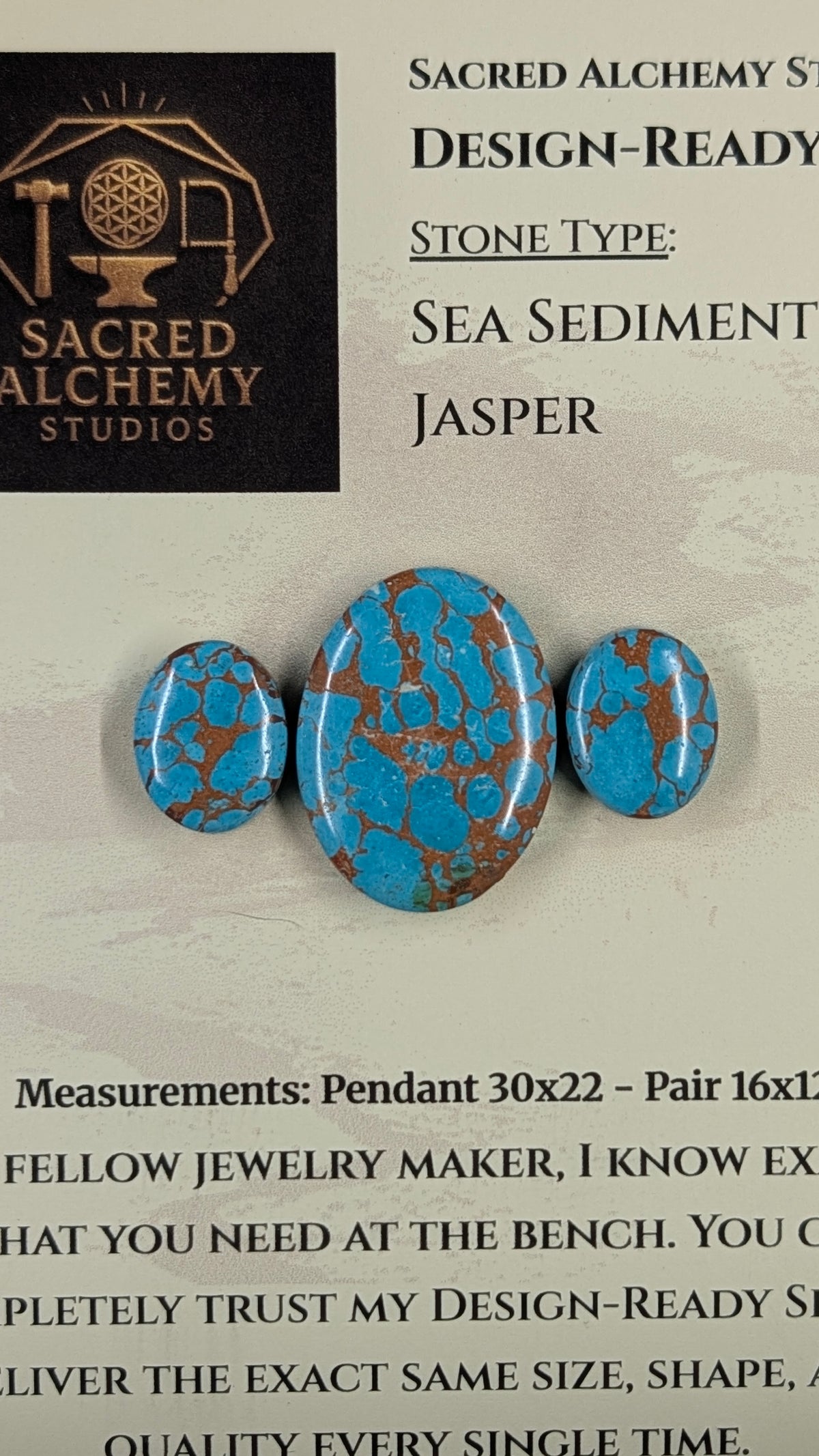 Oval Shape - Sea Sediment Jasper - Design-Ready™