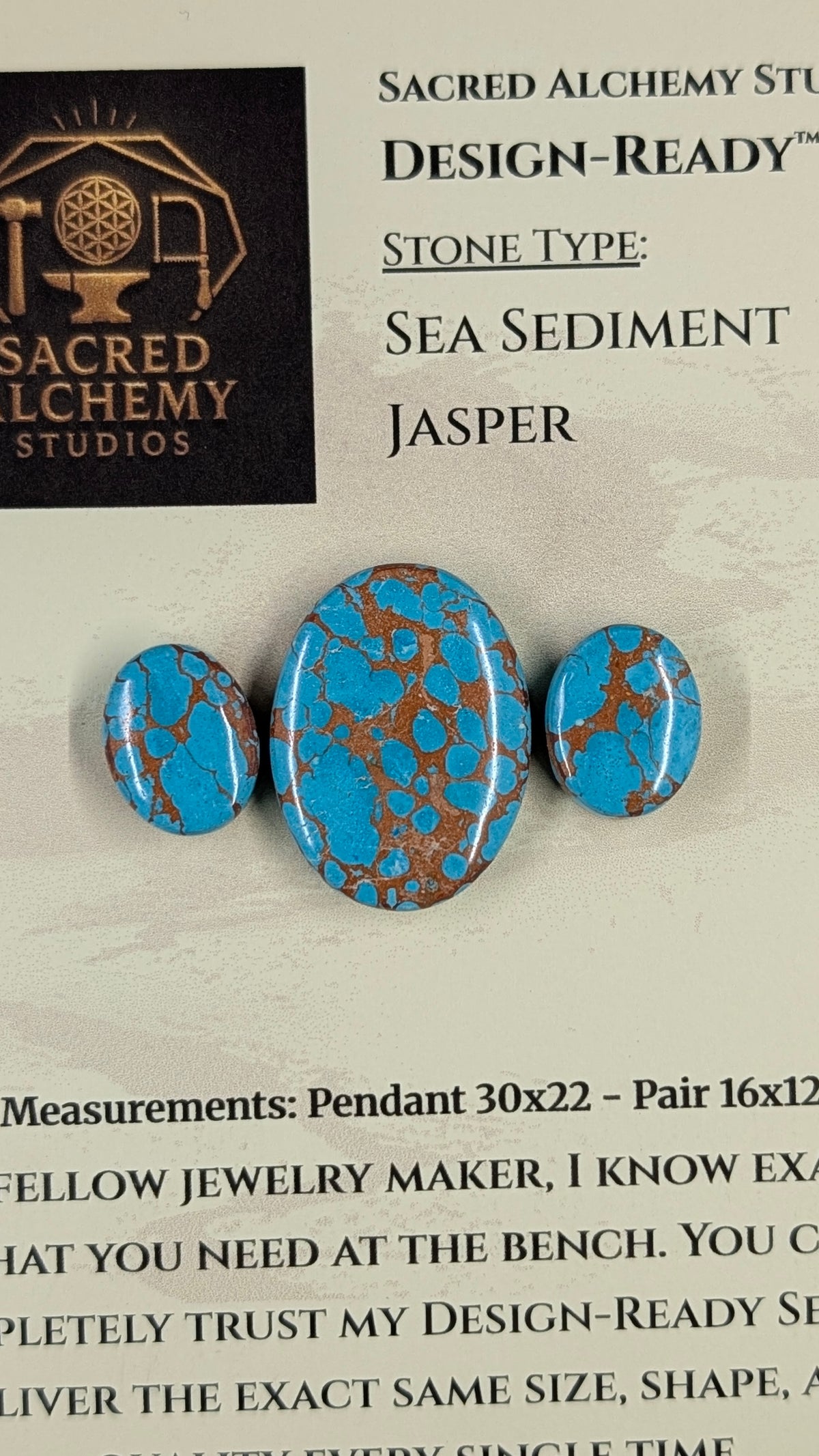 Oval Shape - Sea Sediment Jasper - Design-Ready™