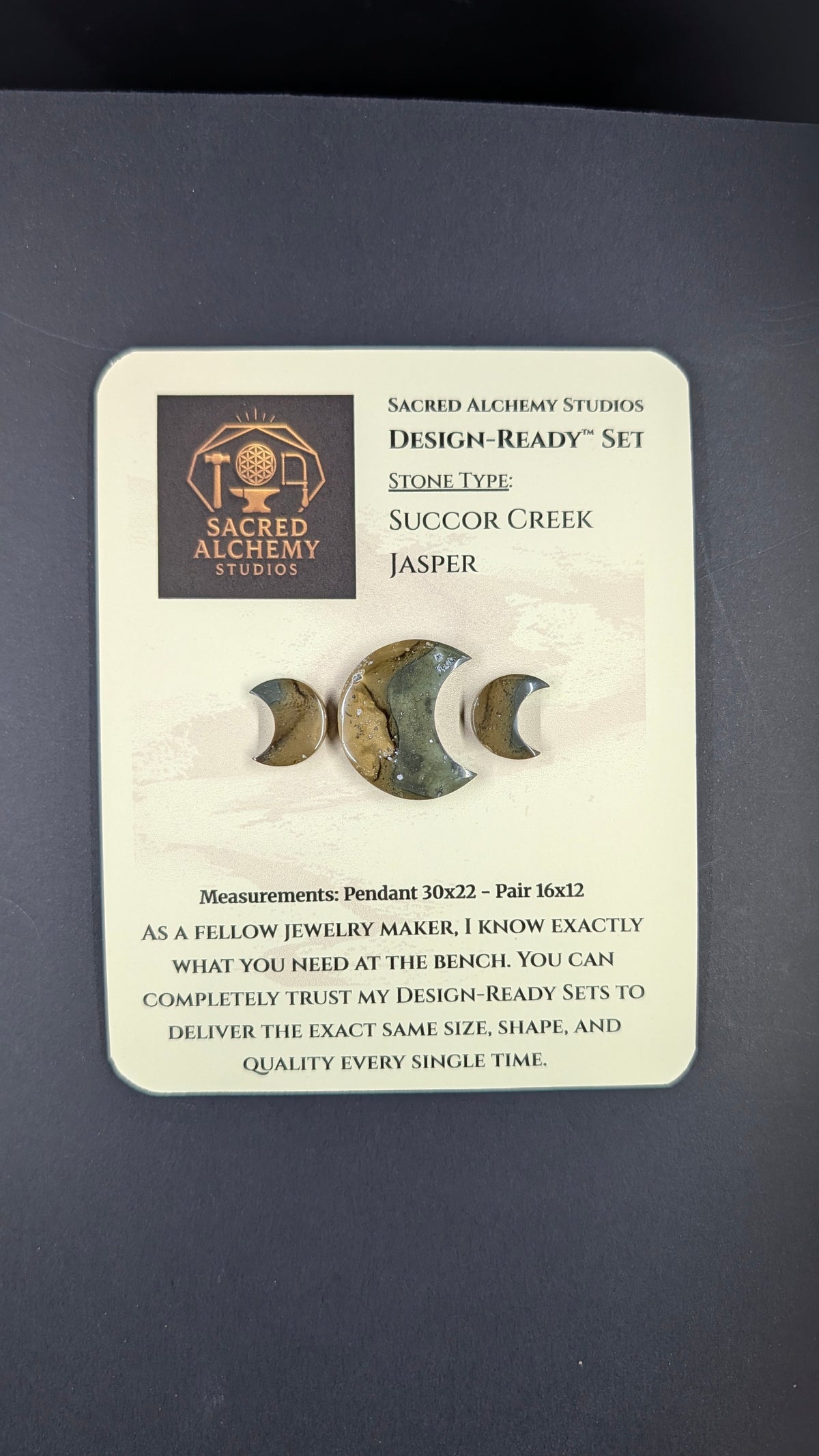 Crescent Moon - Succor Creek Jasper - Design-Ready™ Set