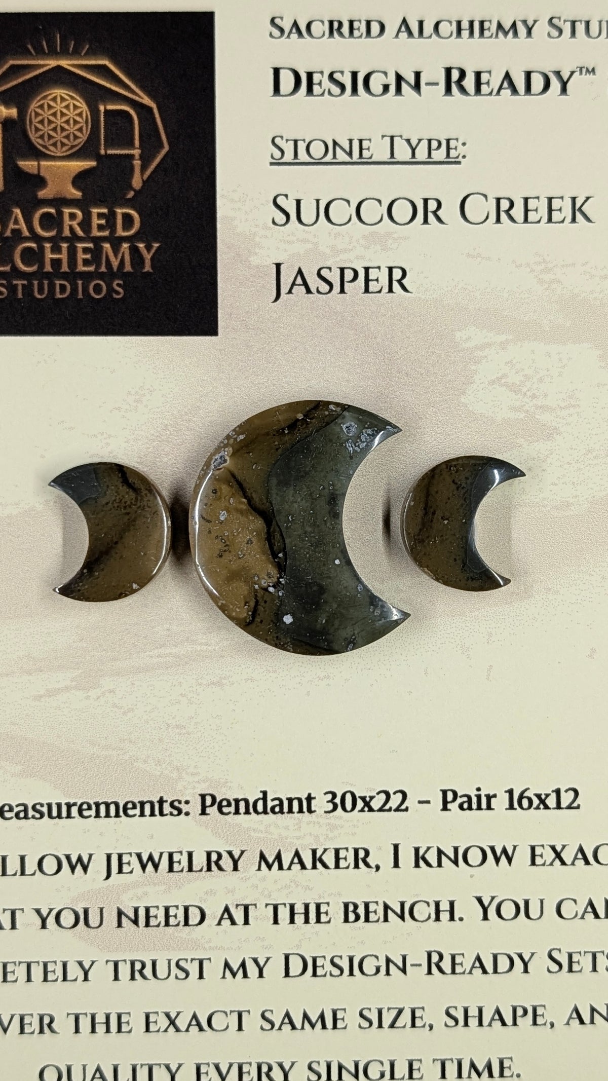 Crescent Moon - Succor Creek Jasper - Design-Ready™ Set