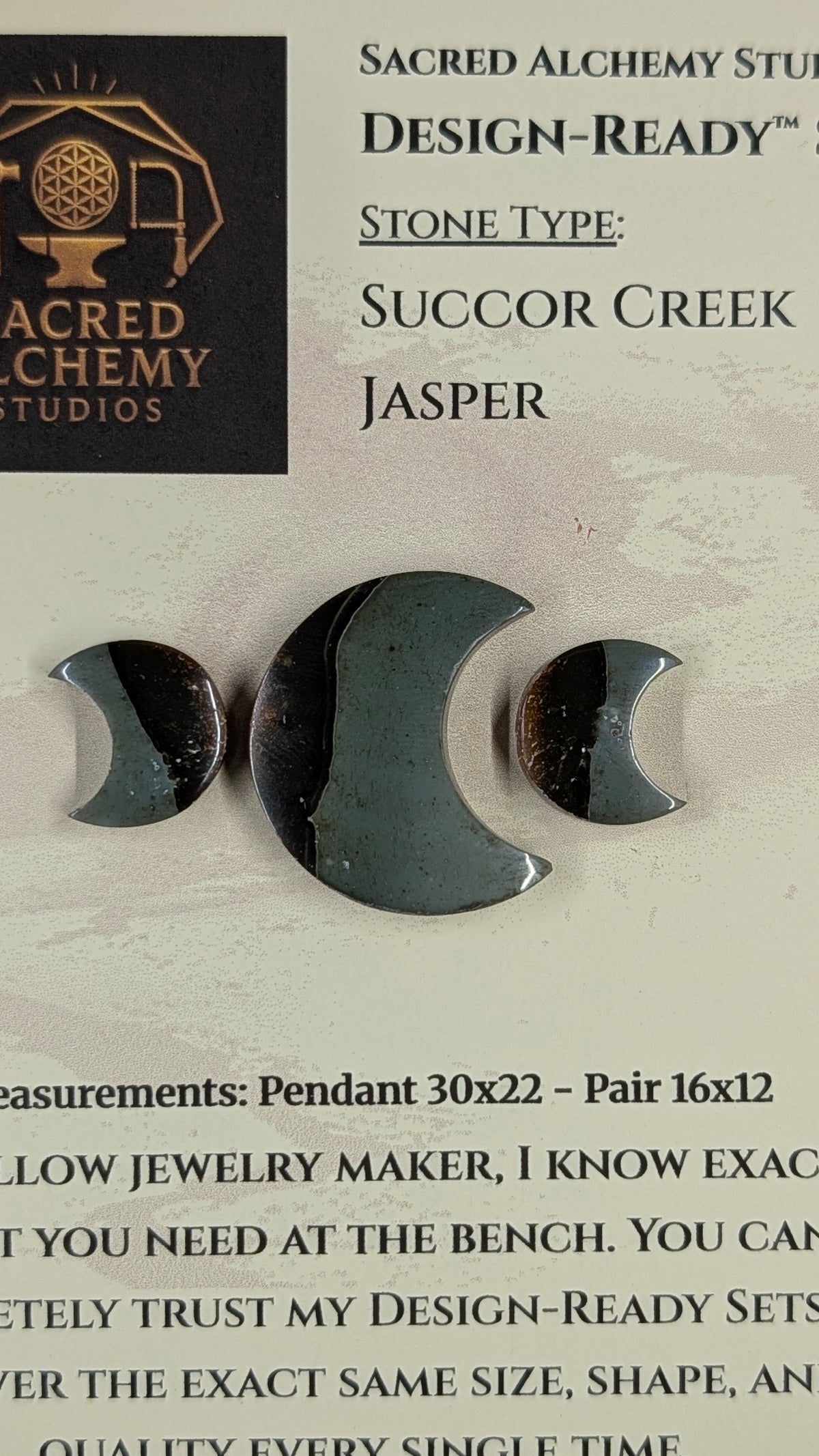 Crescent Moon - Succor Creek Jasper - Design-Ready™ Set