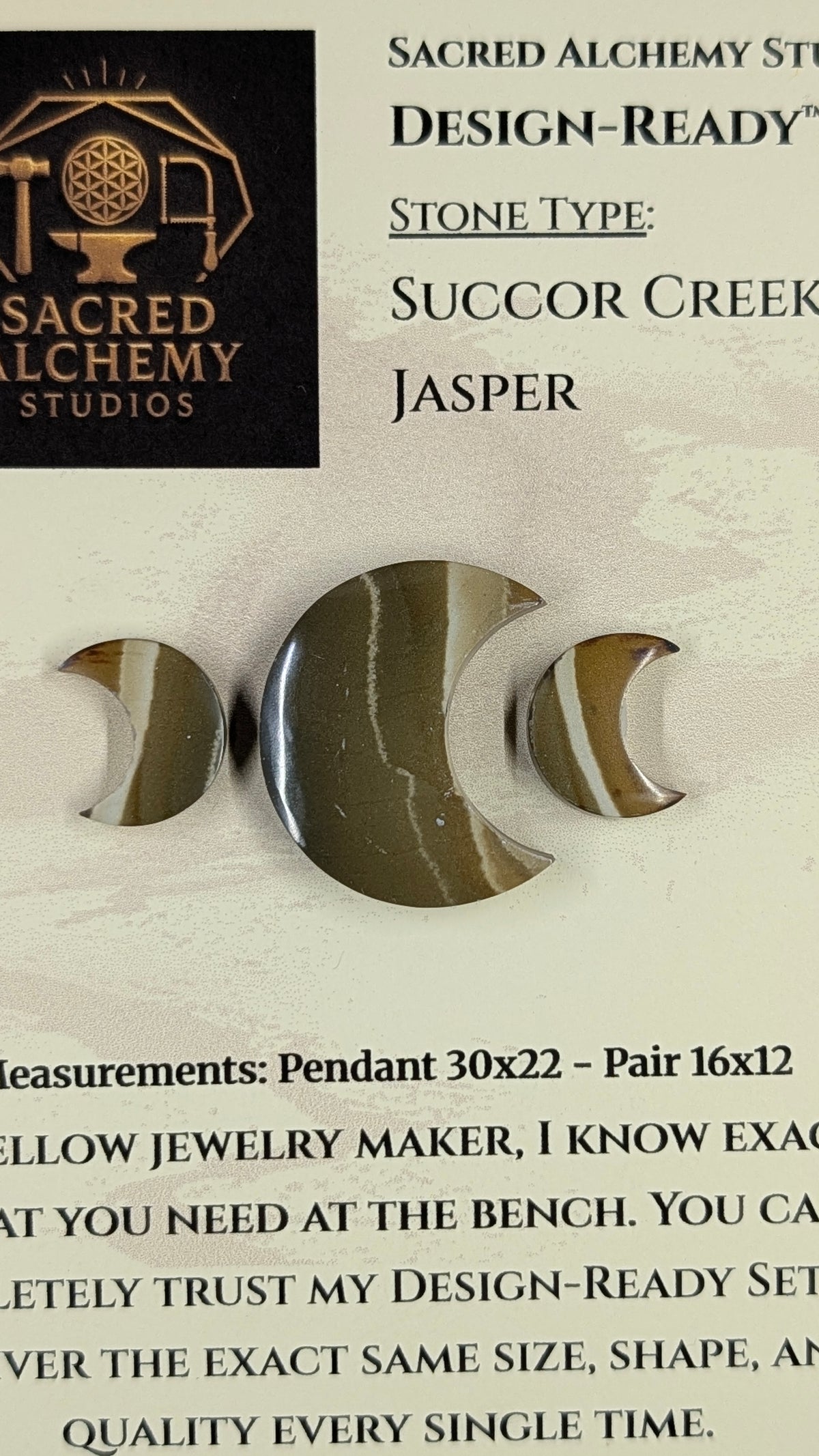 Crescent Moon - Succor Creek Jasper - Design-Ready™ Set