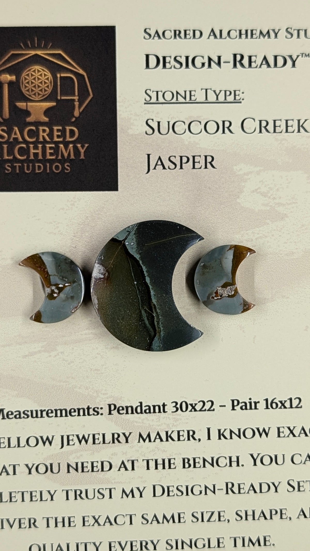 Crescent Moon - Succor Creek Jasper - Design-Ready™ Set