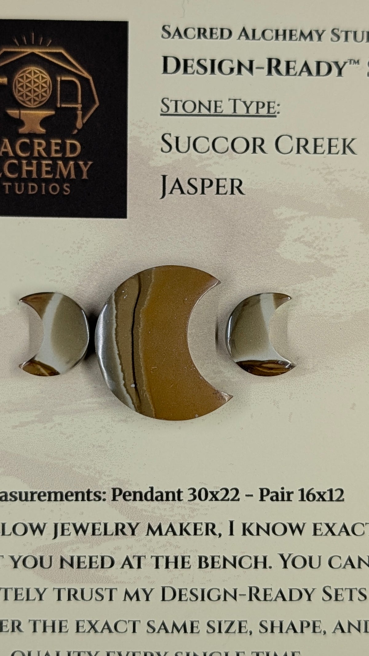 Crescent Moon - Succor Creek Jasper - Design-Ready™ Set