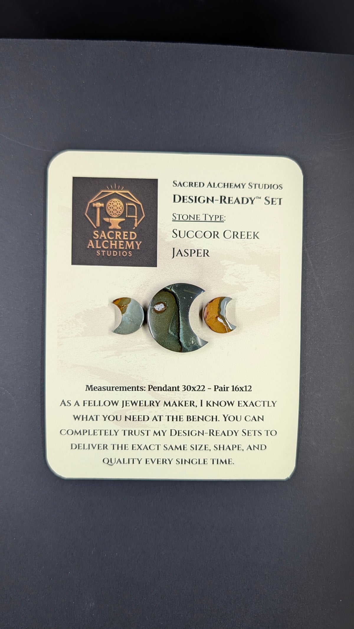 Crescent Moon - Succor Creek Jasper - Design-Ready™ Set