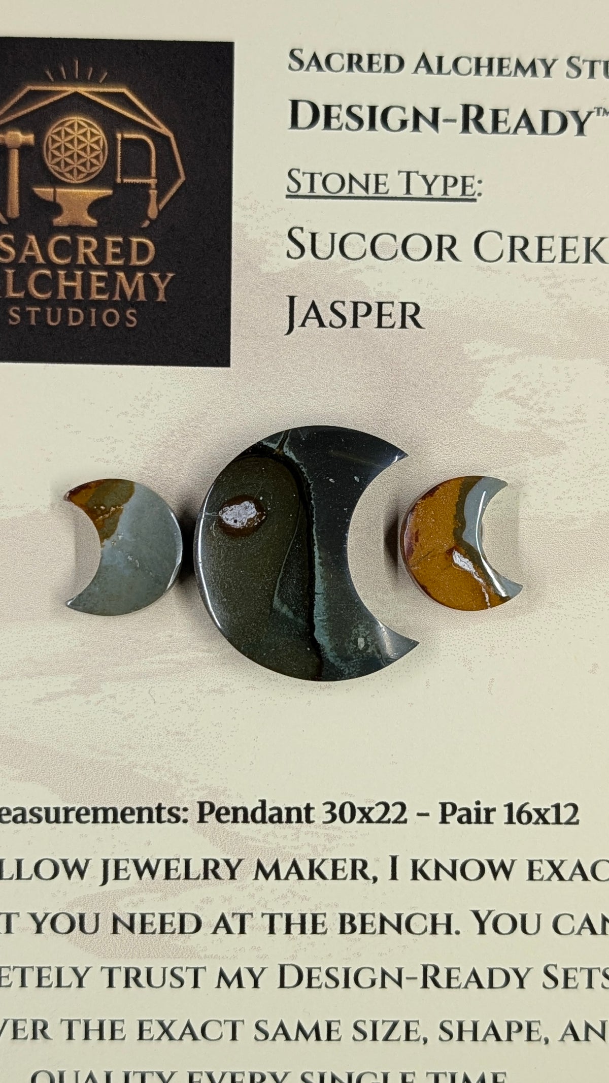 Crescent Moon - Succor Creek Jasper - Design-Ready™ Set