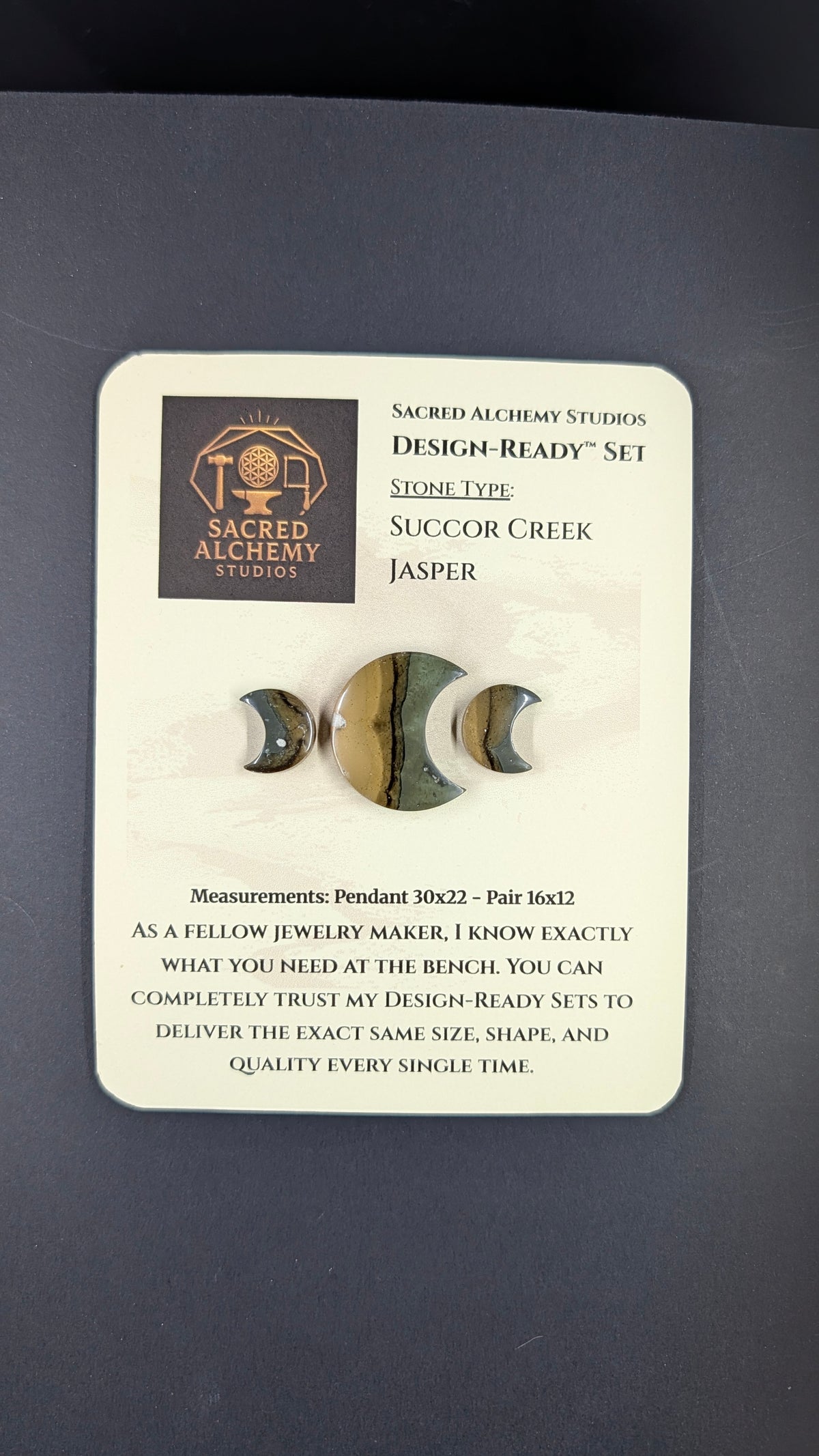 Crescent Moon - Succor Creek Jasper - Design-Ready™ Set