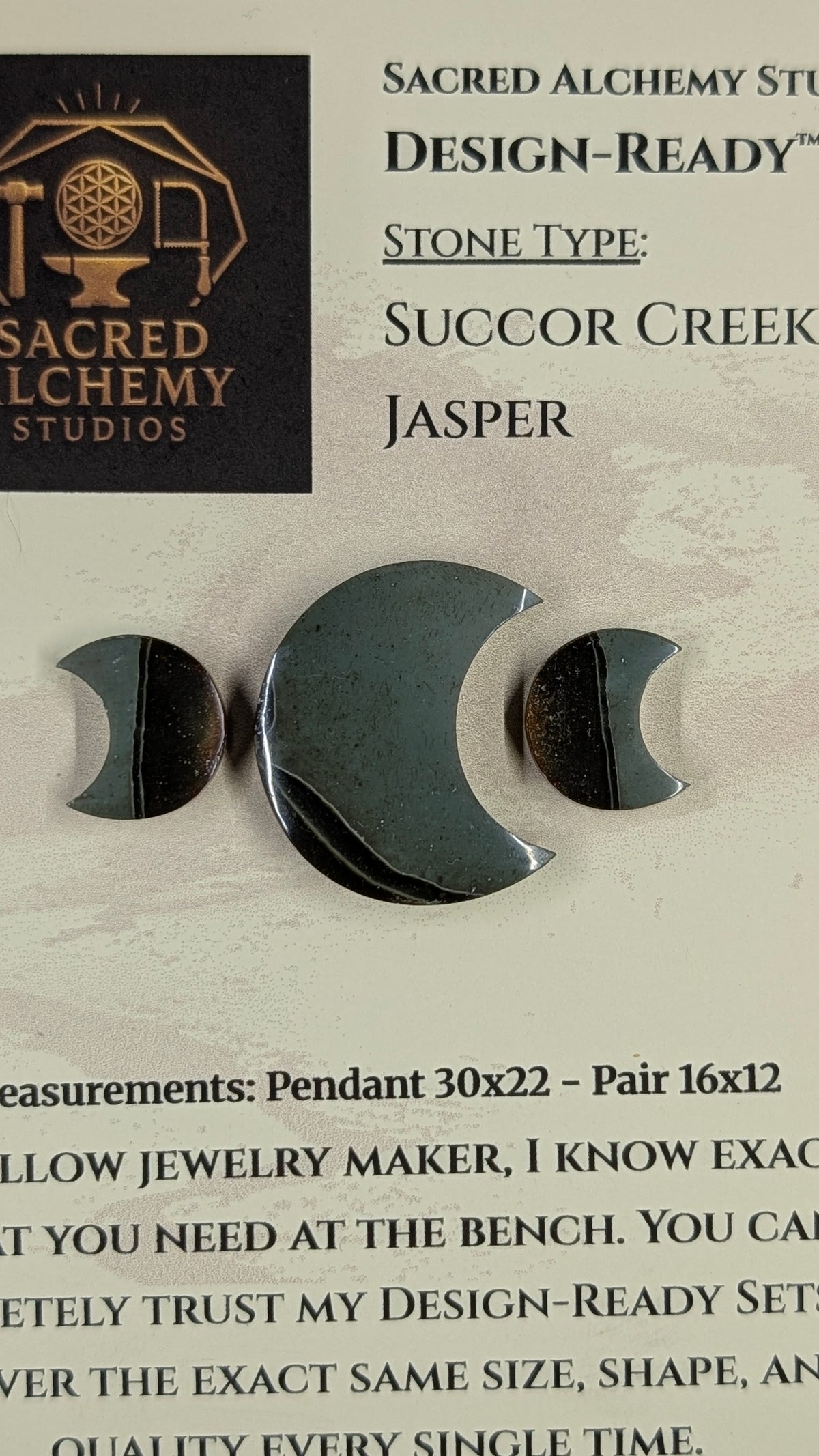 Crescent Moon - Succor Creek Jasper - Design-Ready™ Set
