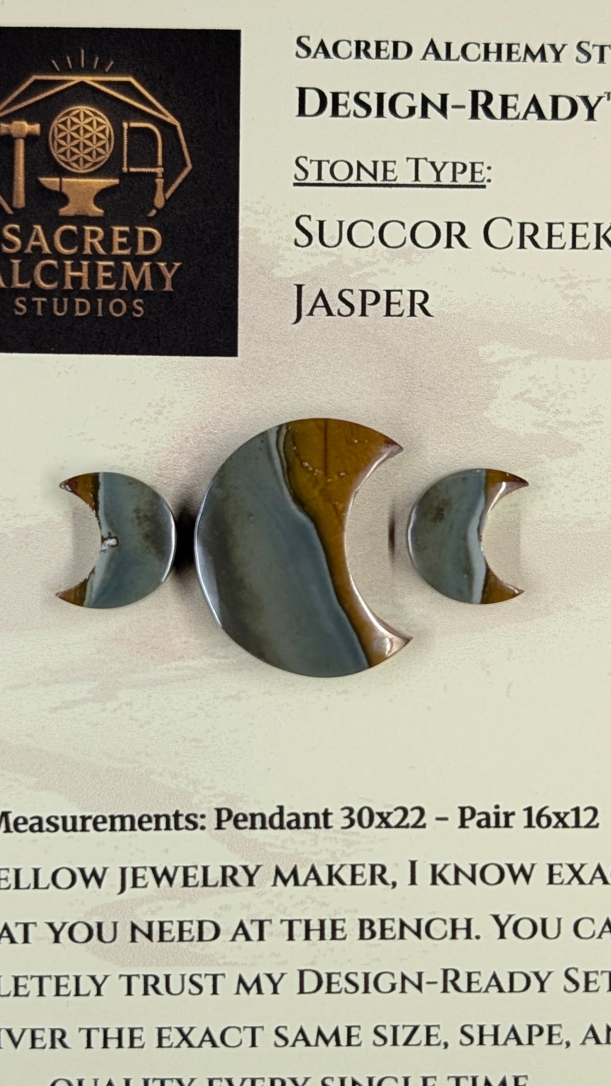Crescent Moon - Succor Creek Jasper - Design-Ready™ Set