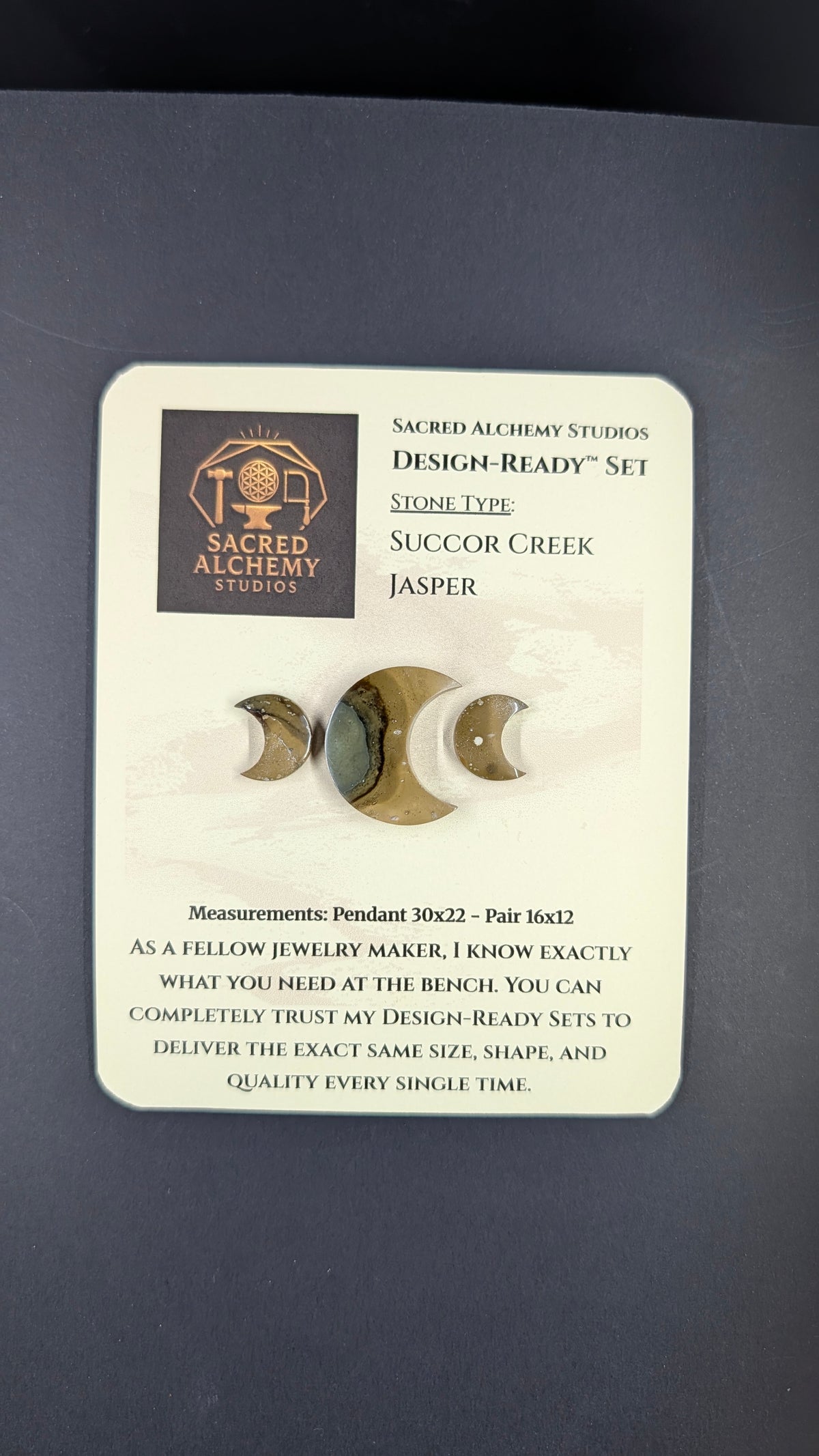 Crescent Moon - Succor Creek Jasper - Design-Ready™ Set