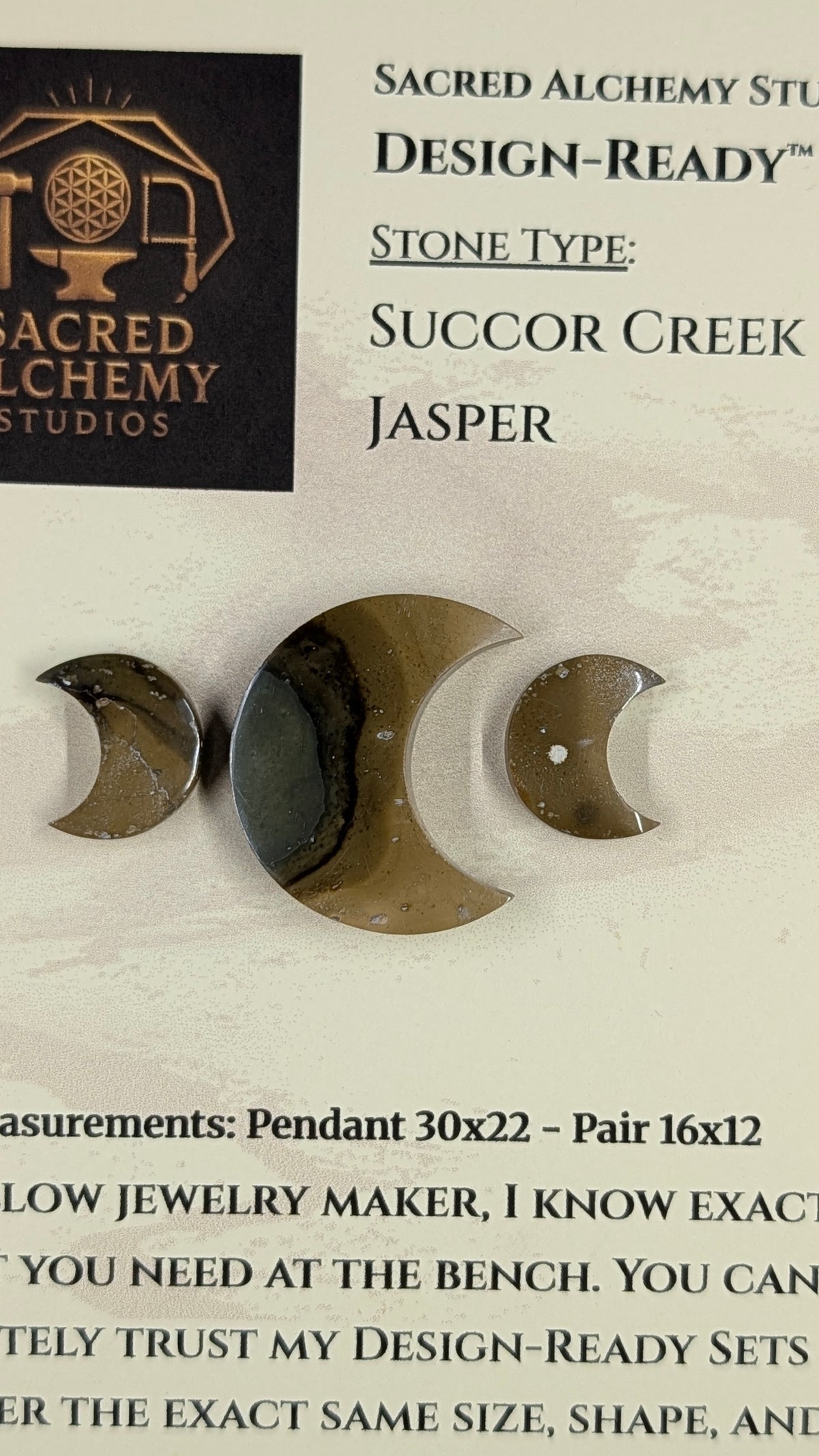 Crescent Moon - Succor Creek Jasper - Design-Ready™ Set