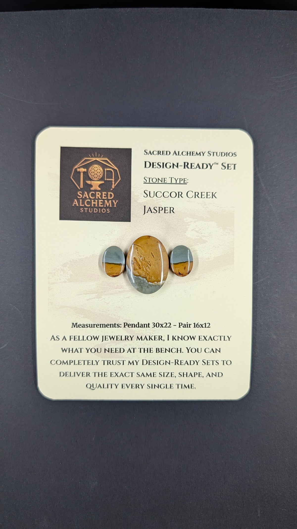 Oval Shape - Succor Creek Jasper - Design-Ready™ Set
