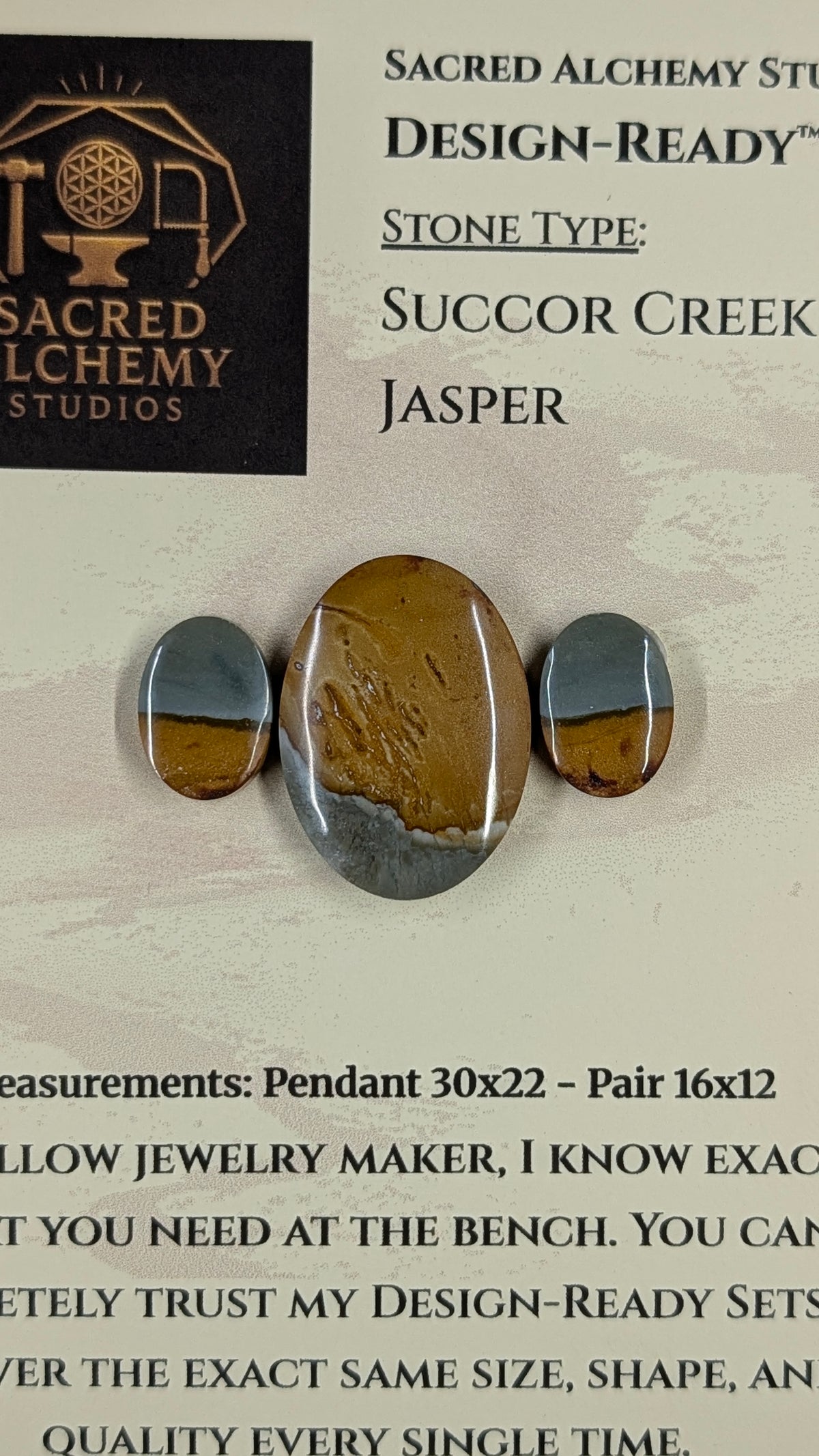 Oval Shape - Succor Creek Jasper - Design-Ready™ Set