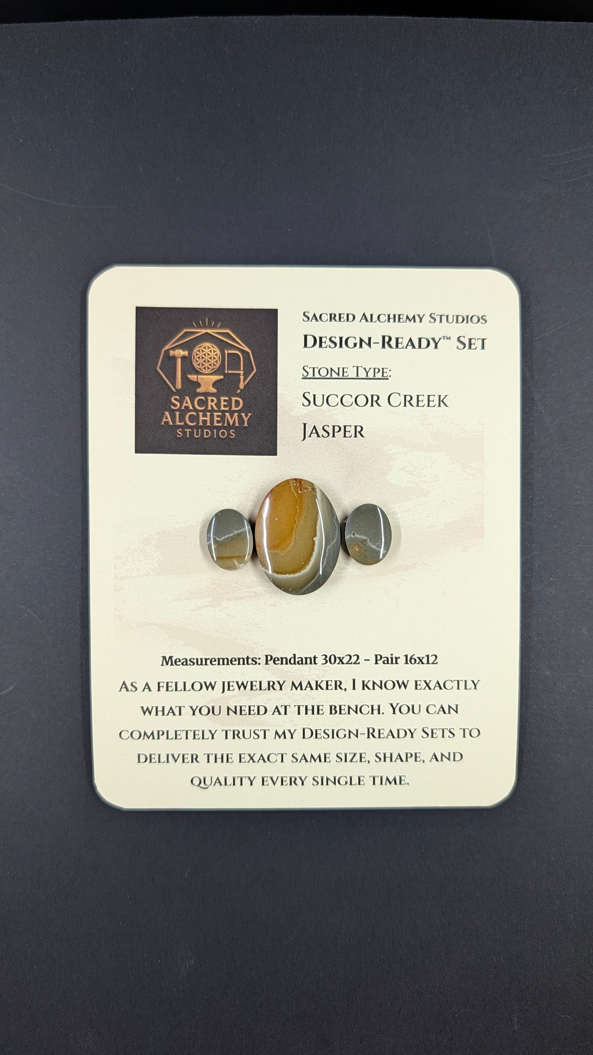 Oval Shape - Succor Creek Jasper - Design-Ready™ Set