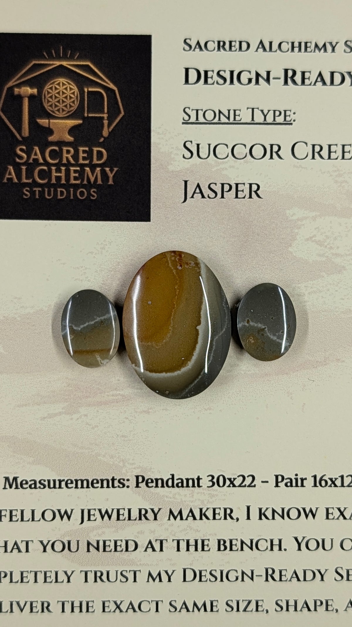 Oval Shape - Succor Creek Jasper - Design-Ready™ Set