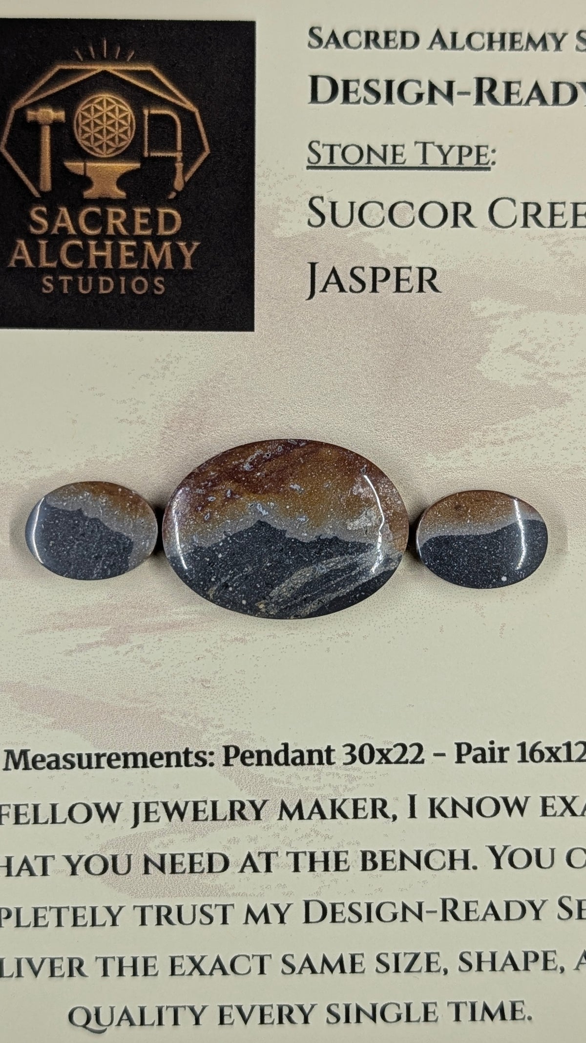 Oval Shape - Succor Creek Jasper - Design-Ready™ Set