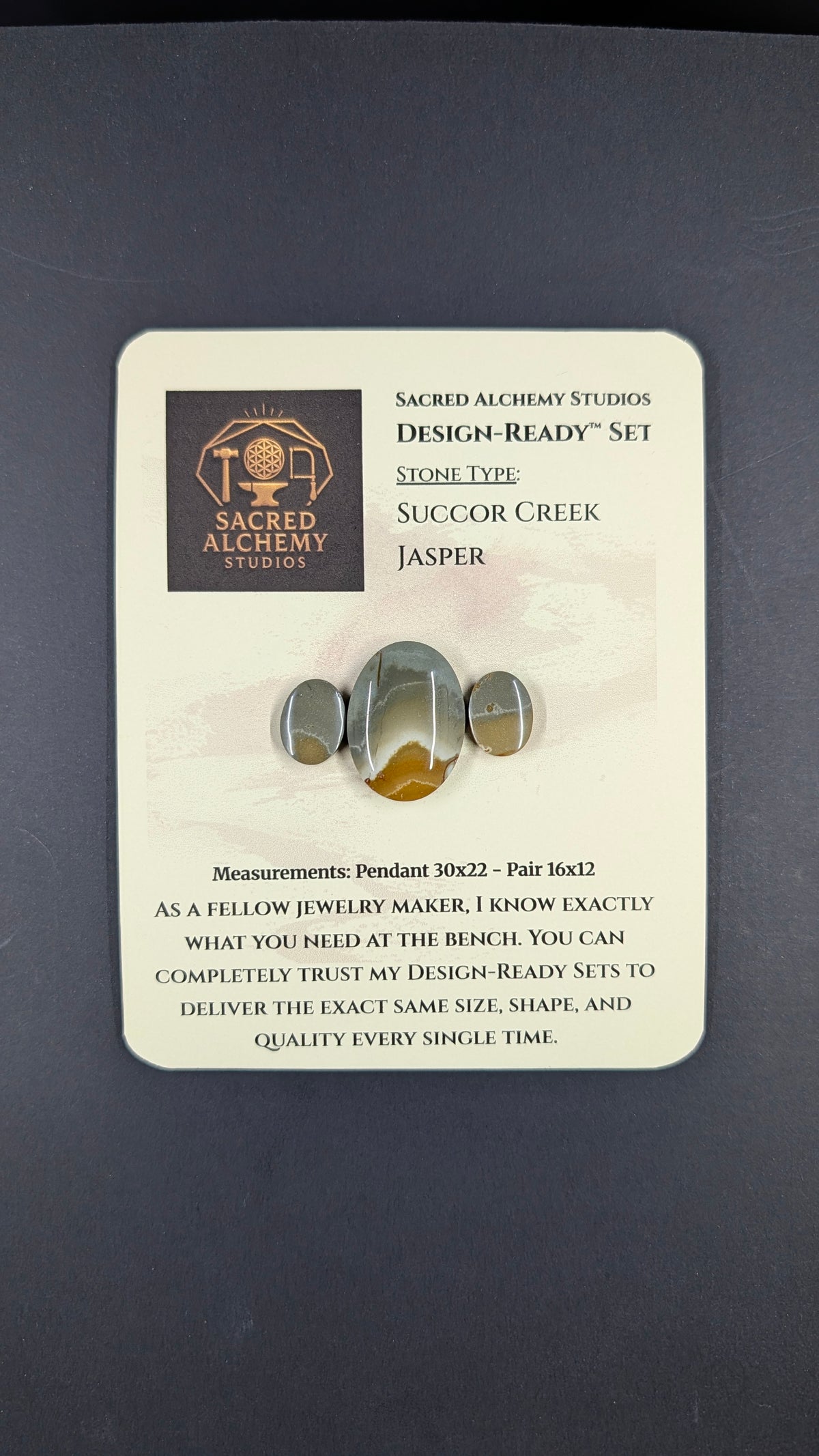 Oval Shape - Succor Creek Jasper - Design-Ready™ Set
